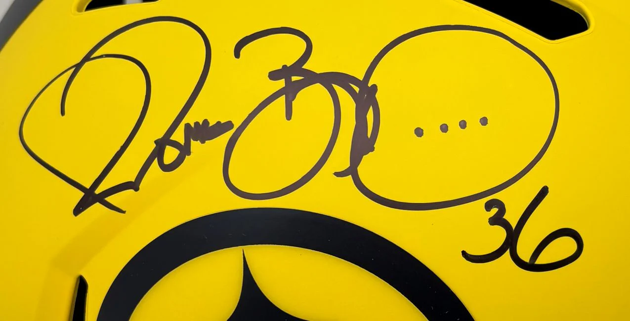 Jerome Bettis Signed Pittsburgh Steelers Full Size Rave Replica Speed Helmet BAS - Image 2