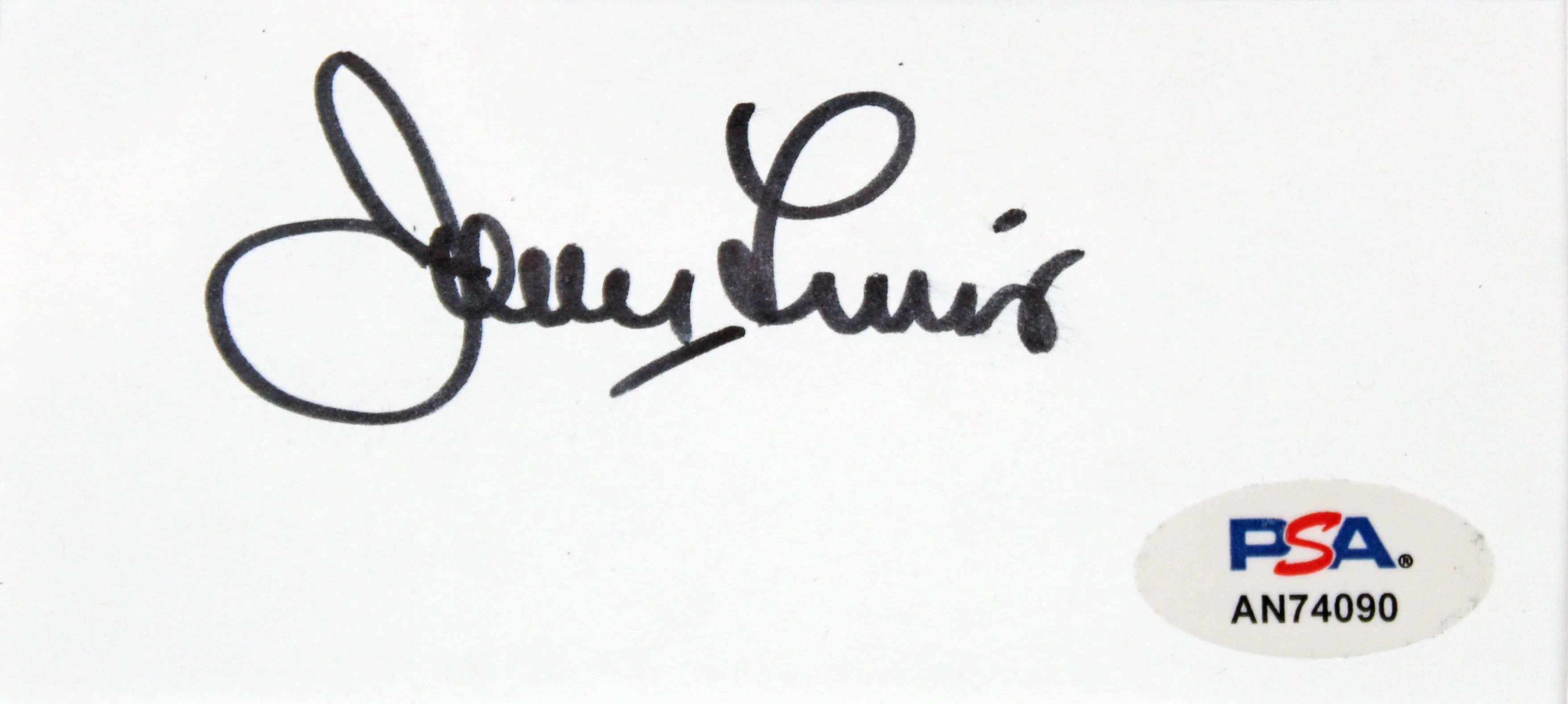 Jerry Lewis The Nutty Professor Signed Index Card Framed Display PSA #AN74090 - Image 3