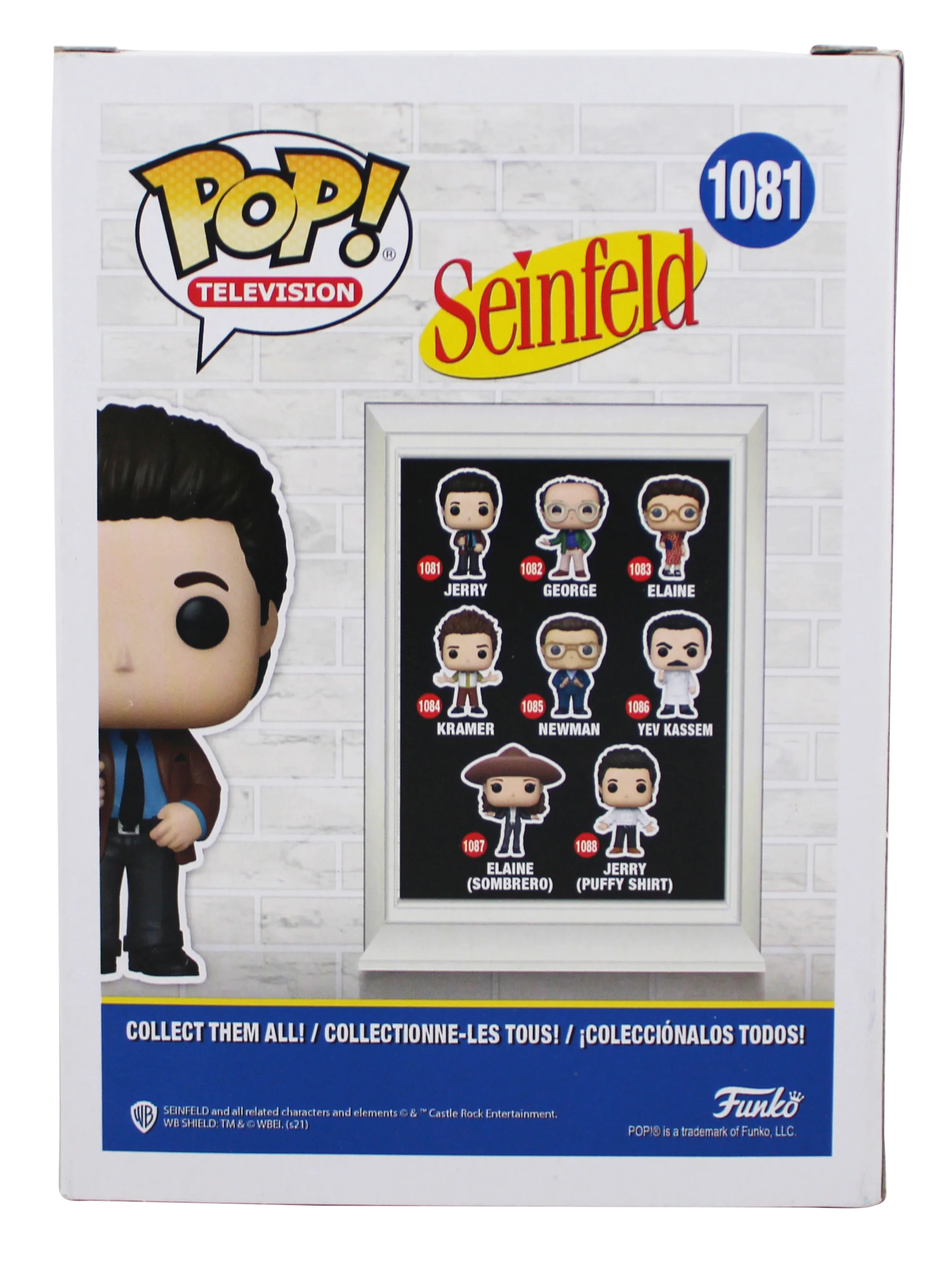 Jerry Seinfeld Authentic Signed Jerry #1081 Funko Pop Vinyl Figure BAS #BT57760 - Image 5