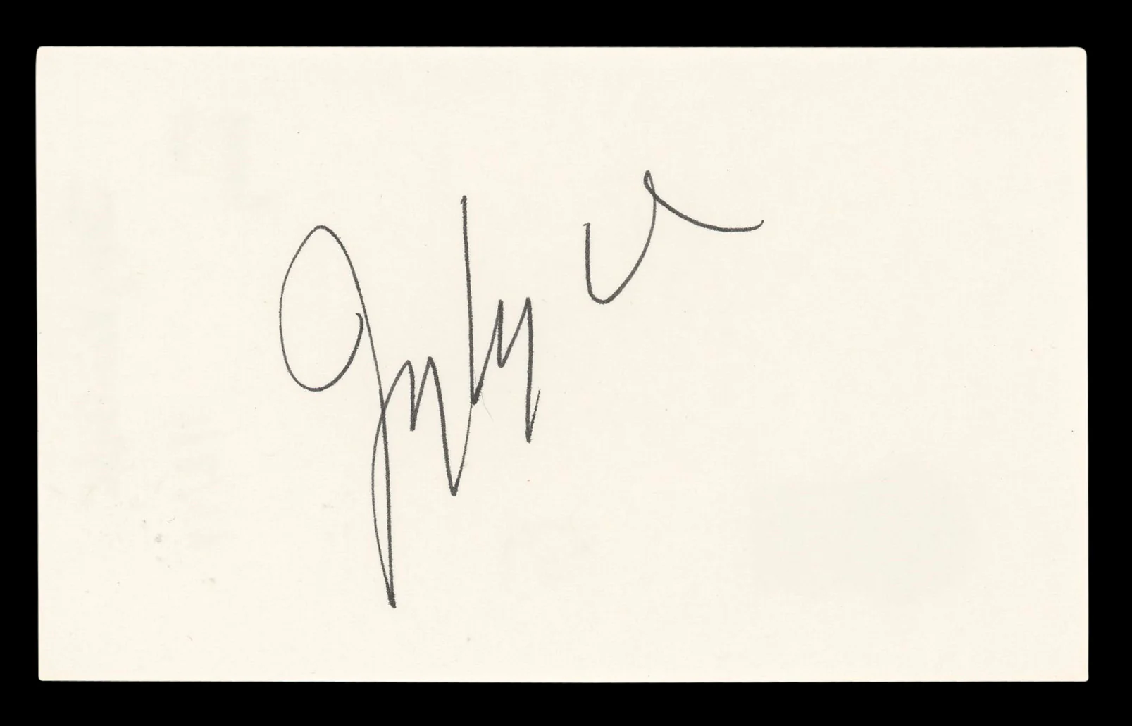 Jerry Van Dyke Coach Authentic Signed 3x5 Index Card Autographed BAS #BL96749 - Image 2