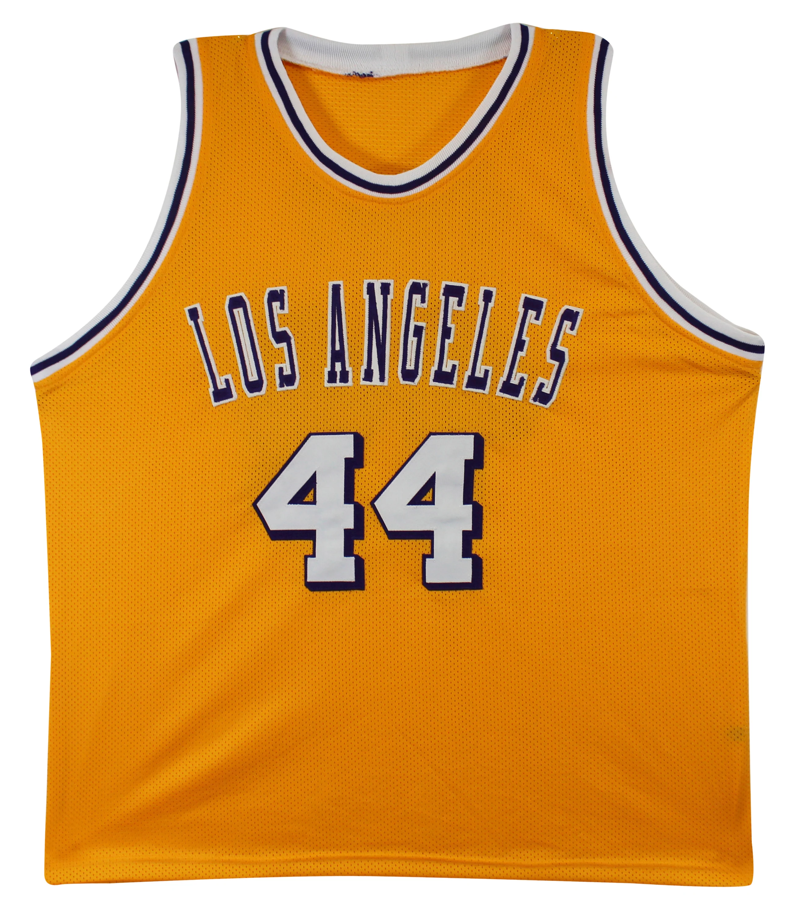 Jerry West Authentic Signed Yellow Pro Jersey Autographed JSA Witness #WIT37615 - Image 3