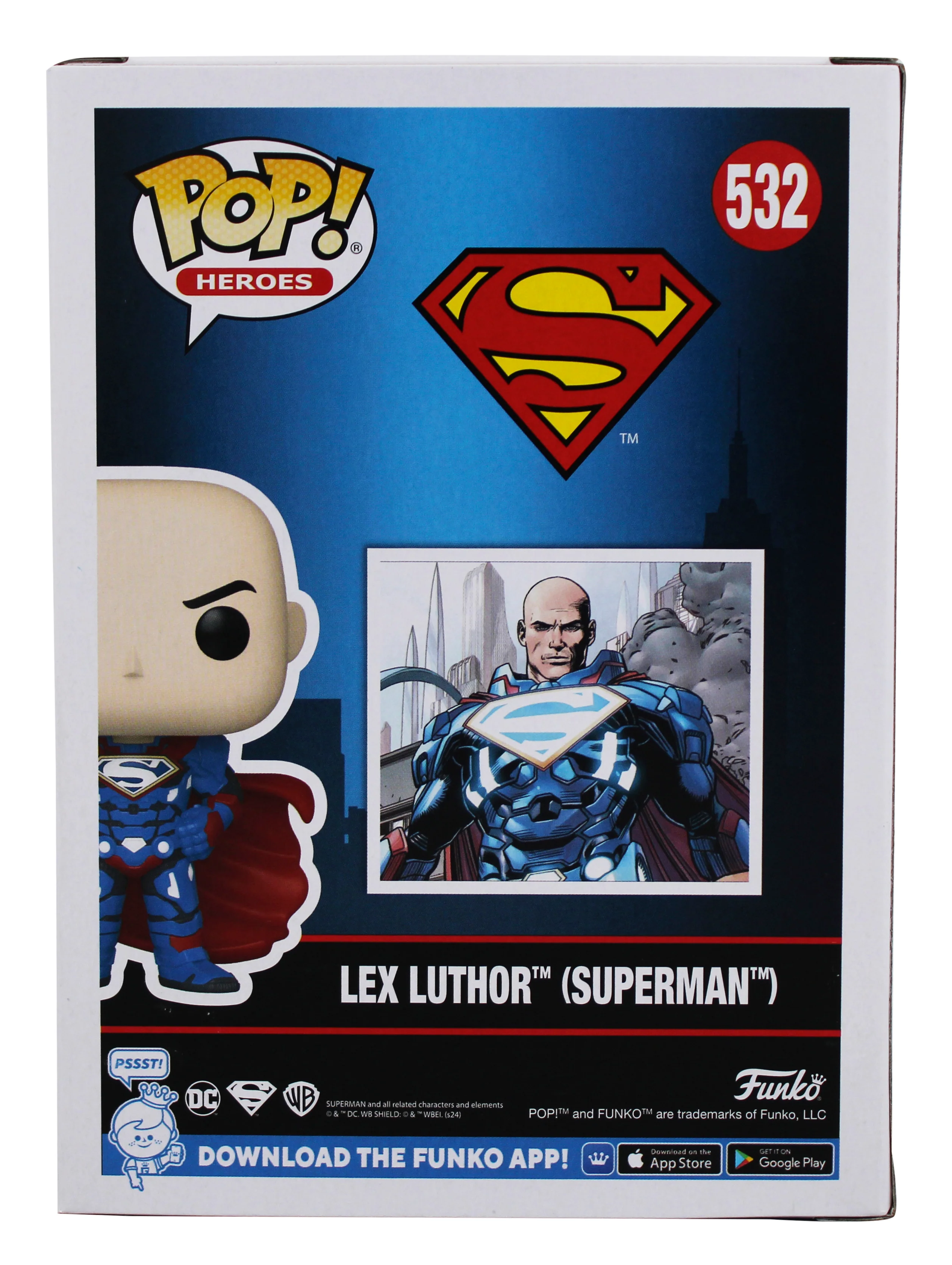 Jesse Eisenberg Superman Signed Lex Luthor #532 Funko Pop Vinyl Figure JSA - Image 5