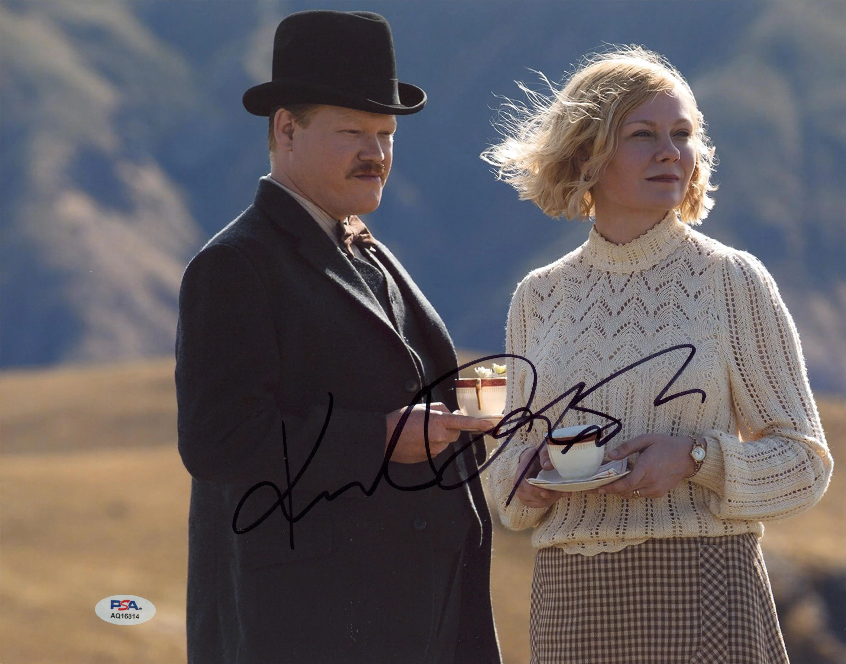 Jesse Plemons & Kirsten Dunst The Power of the Dog Signed 11x14 Photo PSA/DNA - Image 2