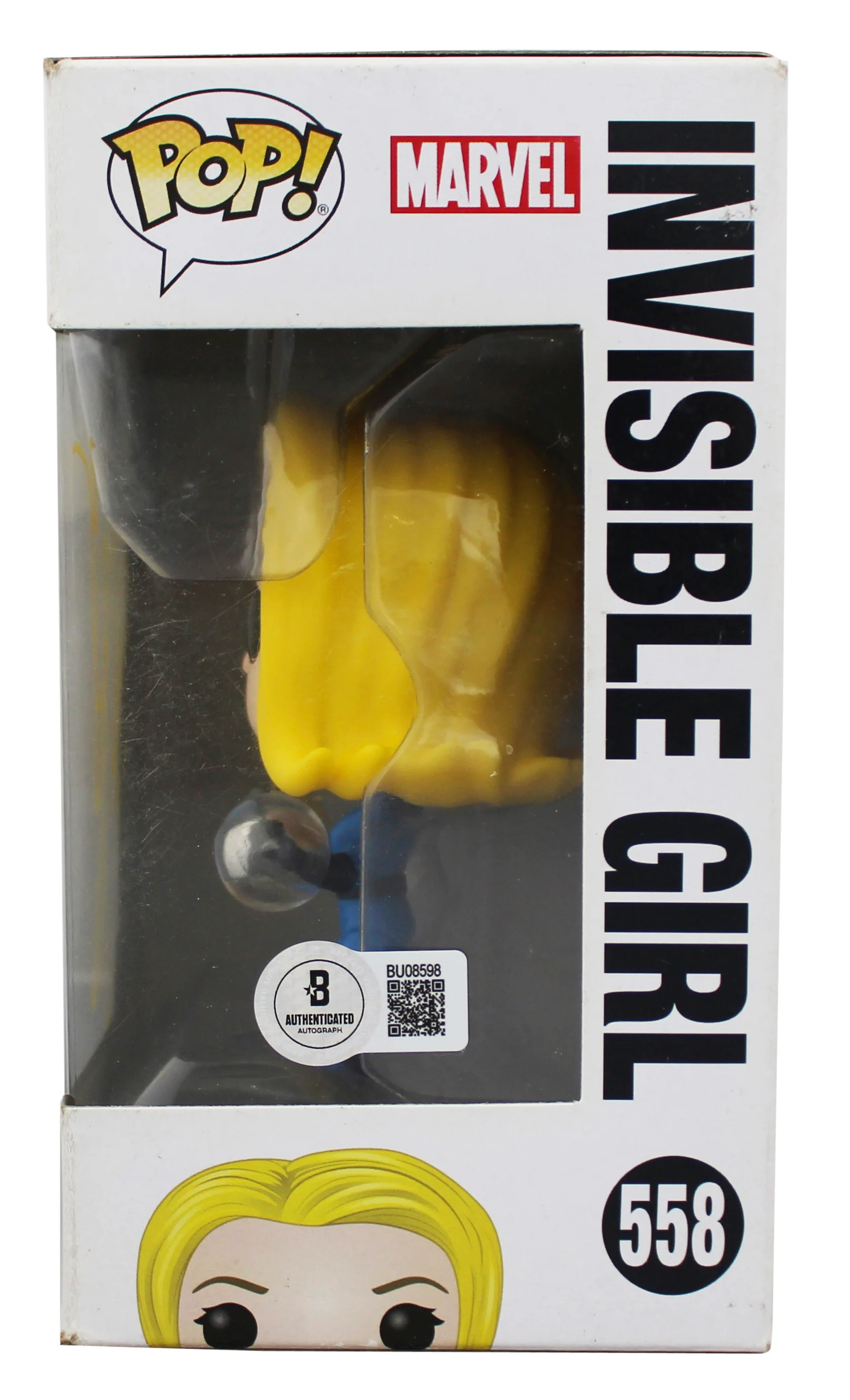 Jessica Alba Fantastic Four Signed Invisible Girl Funko Pop Vinyl Figure BAS - Image 4