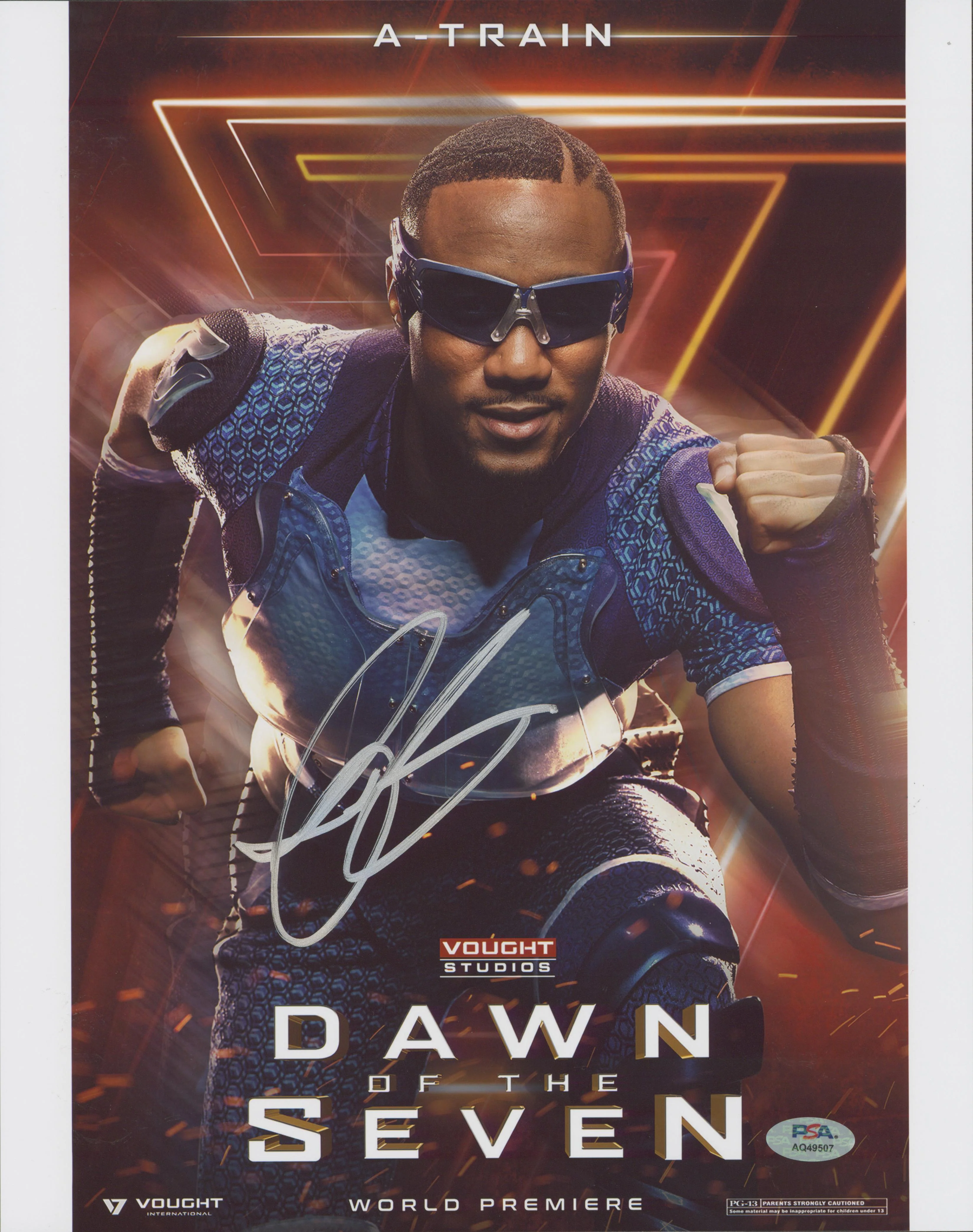 Jessie T. Usher The Boys Authentic Signed 11x14 Vertical Photo PSA/DNA #AQ49507 - Image 2
