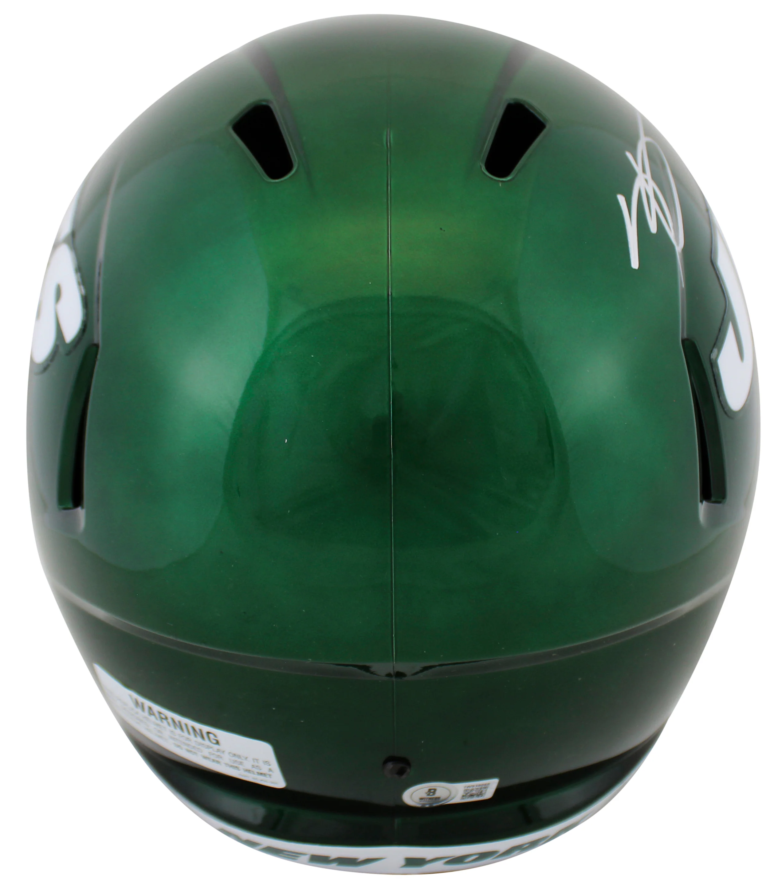 Jets Ahmad "Sauce" Gardner Signed 2019-23 Speed Full Size Speed Rep Helmet BAS W - Image 3