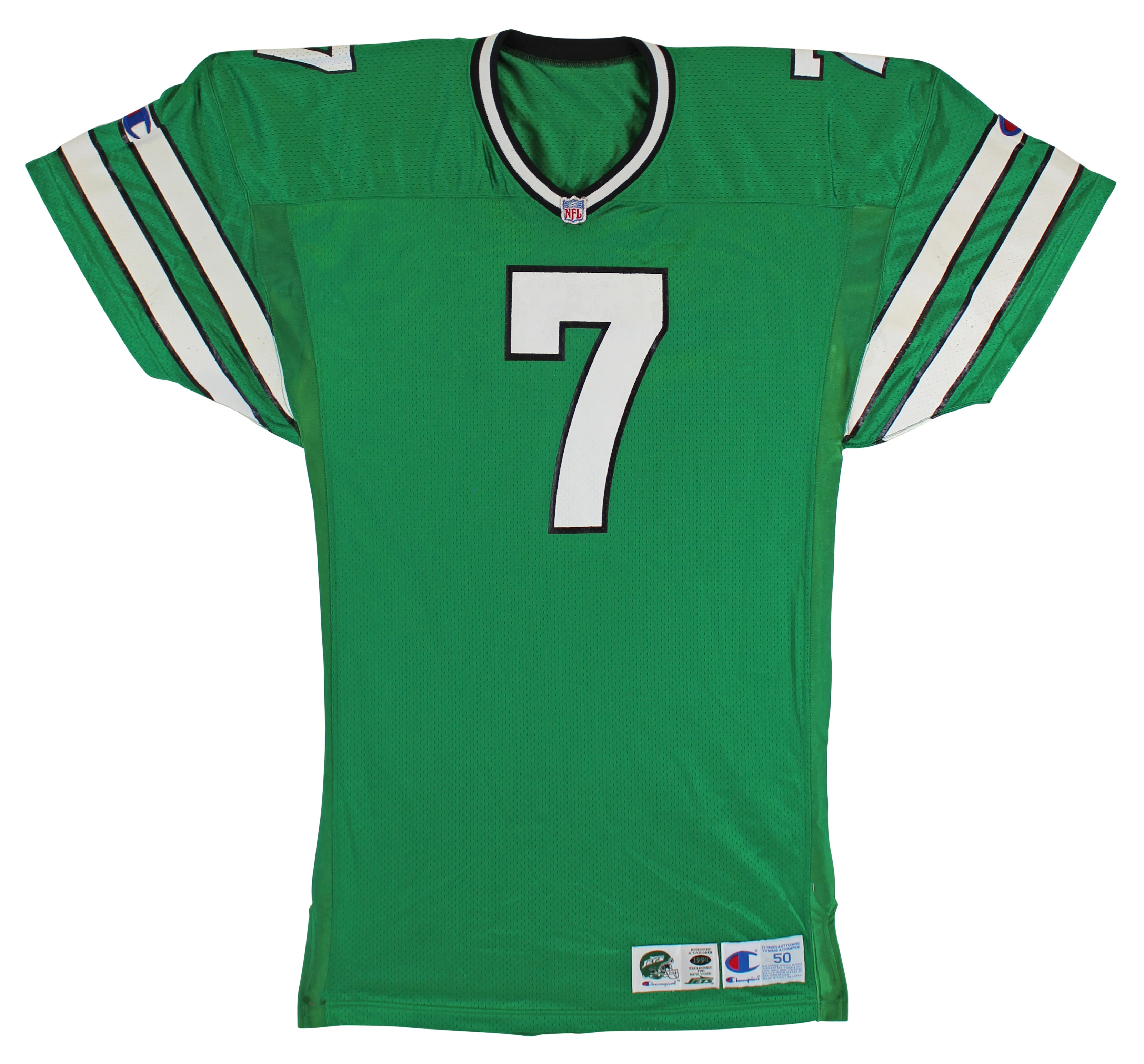 Jets Boomer Esiason Signed 1994 Game Issued/Worn Champion Jersey BAS #X71277 - Image 6
