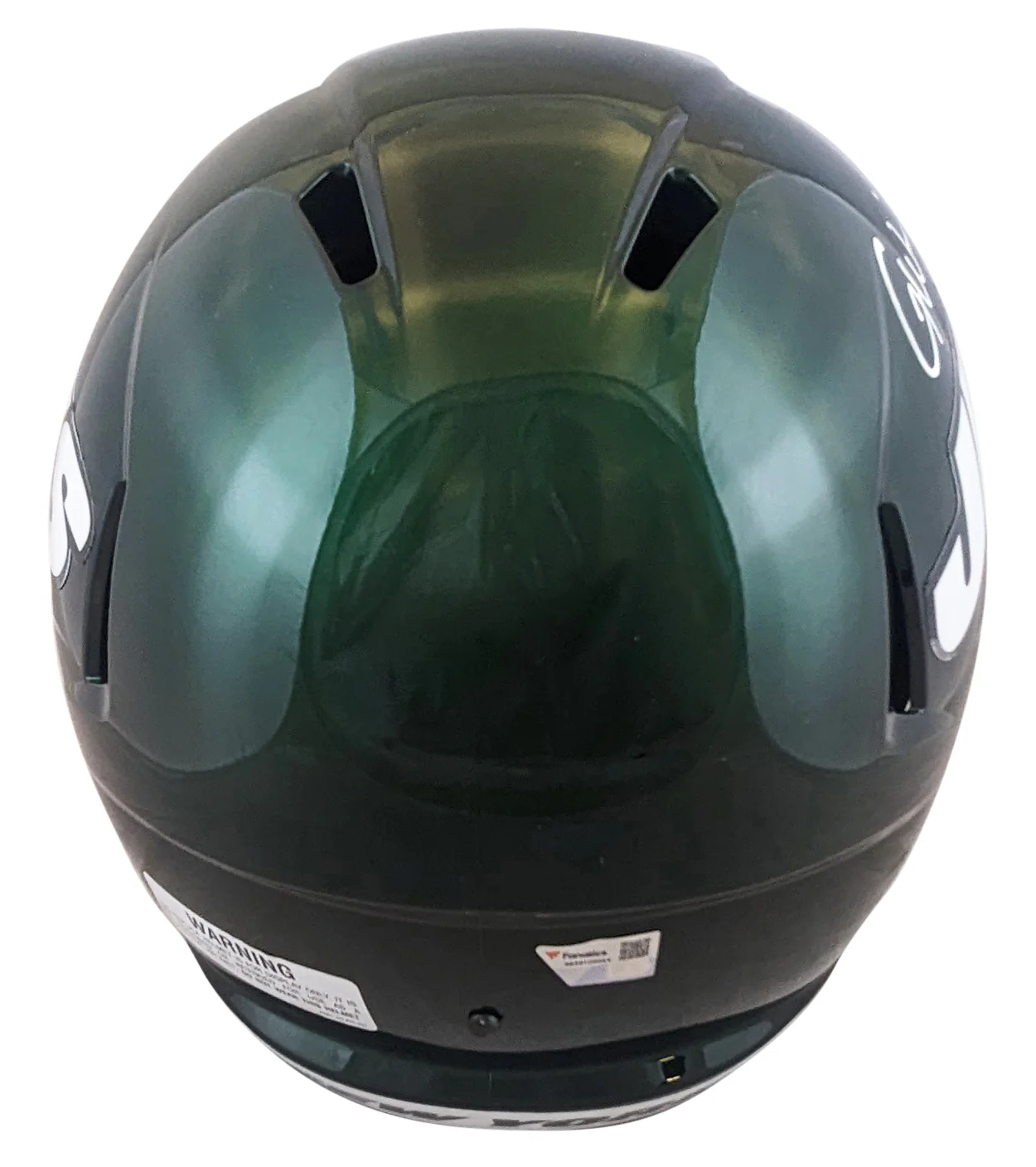 Jets Garrett Wilson Authentic Signed Full Size Speed Rep Helmet Fanatics - Image 3