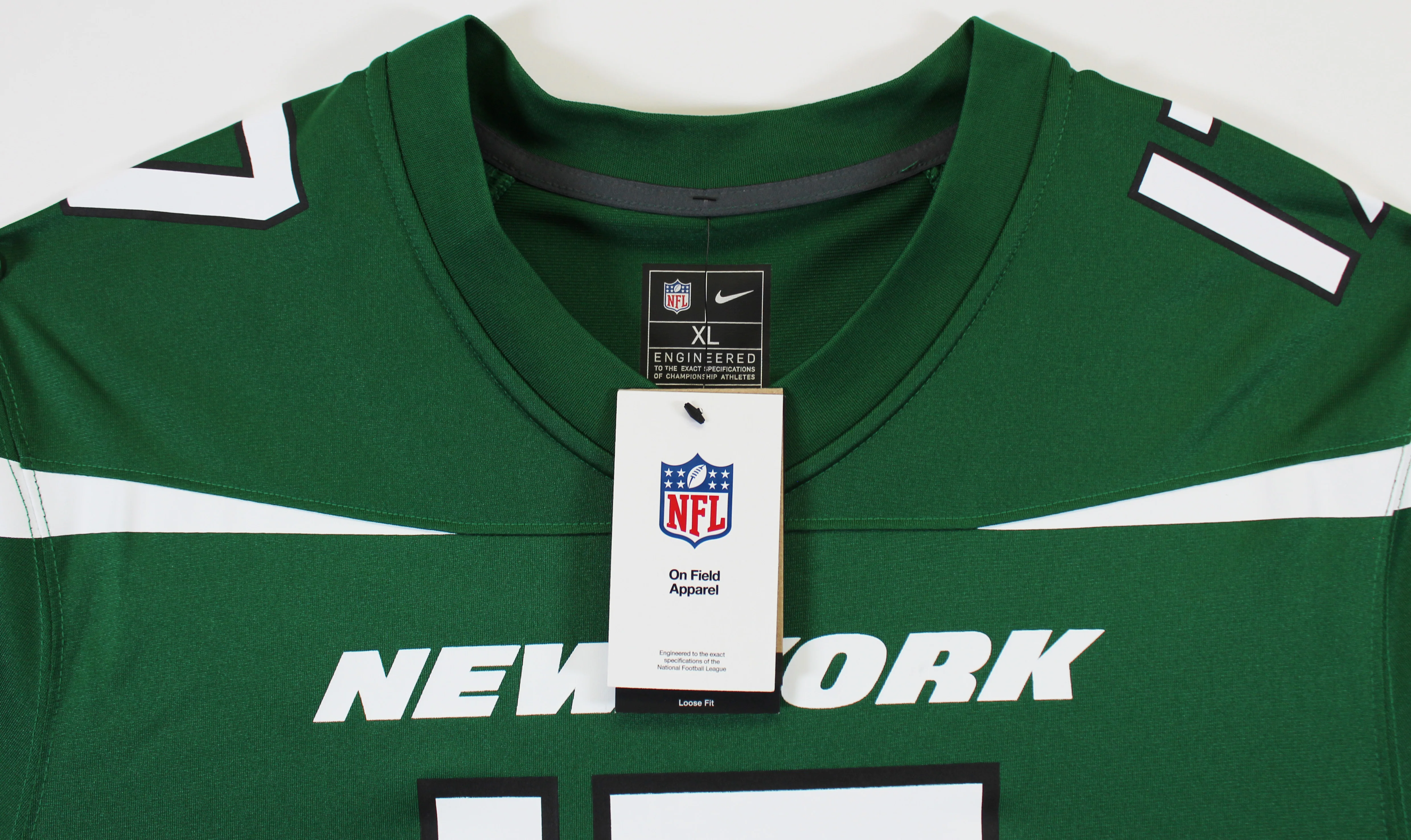 Jets Garrett Wilson Authentic Signed Green Nike Game Jersey Autographed Fanatics - Image 5