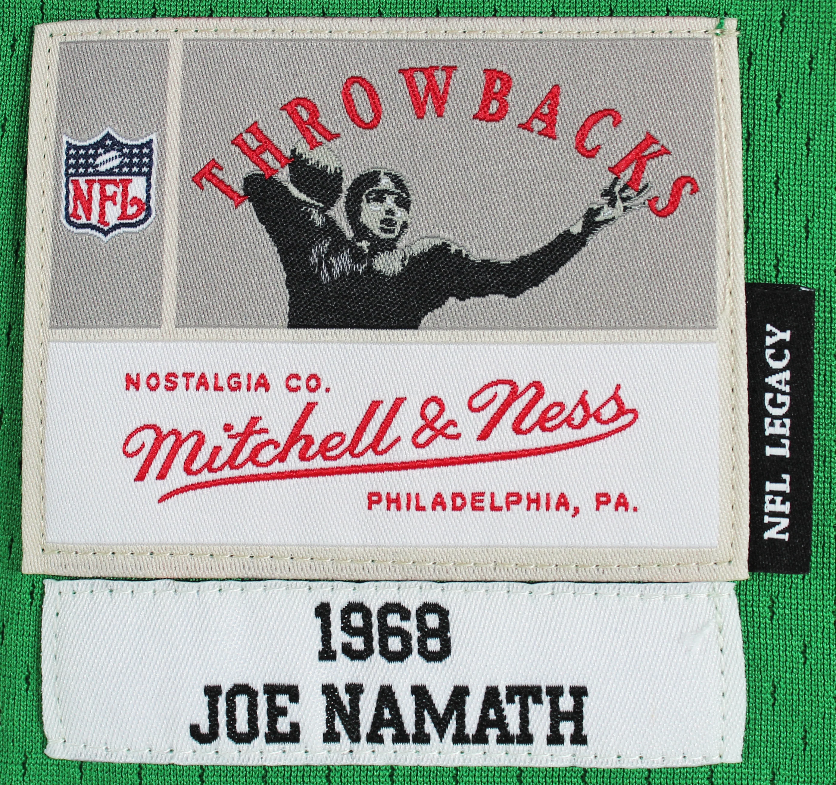 Jets Joe Namath Authentic Signed Green Mitchell & Ness Jersey Autographed BAS Witnessed - Image 5