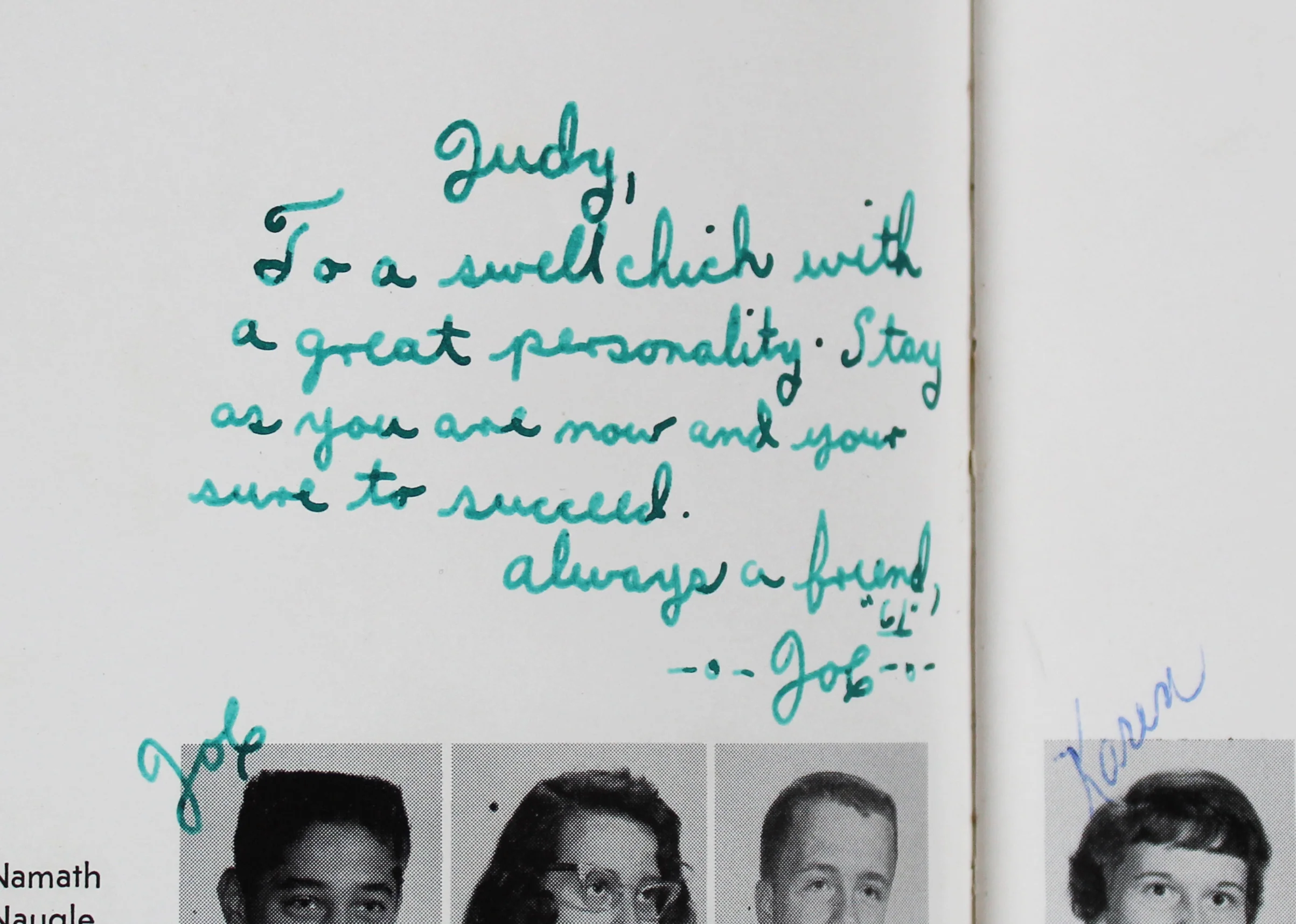 Jets Joe Namath Signed 1959 Beaver Falls High School Year Book PSA/DNA #Z05331 - Image 3