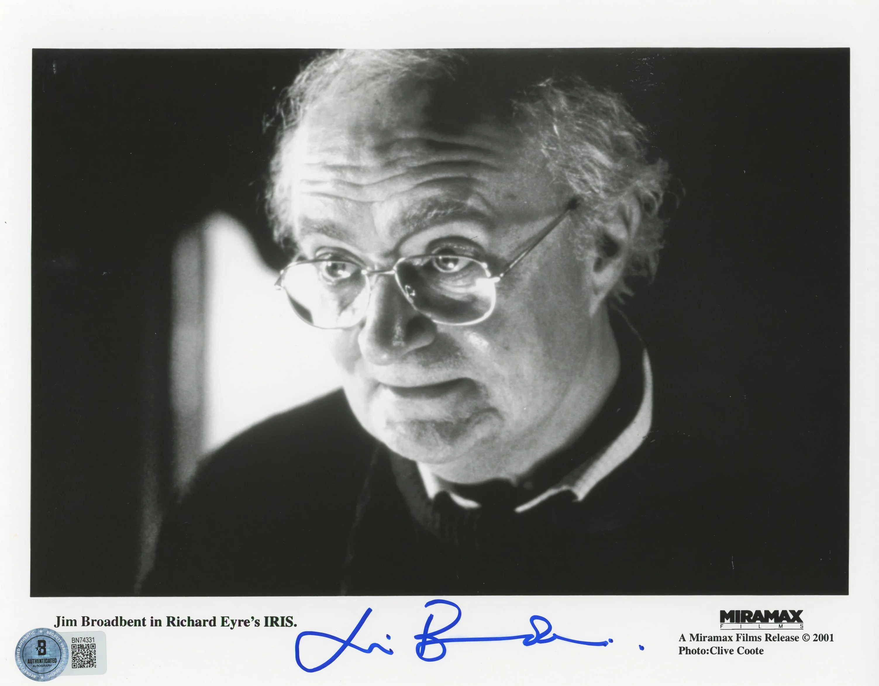 Jim Broadbent Iris Authentic Signed 8x10 Photo Autographed BAS #BN74331 - Image 2