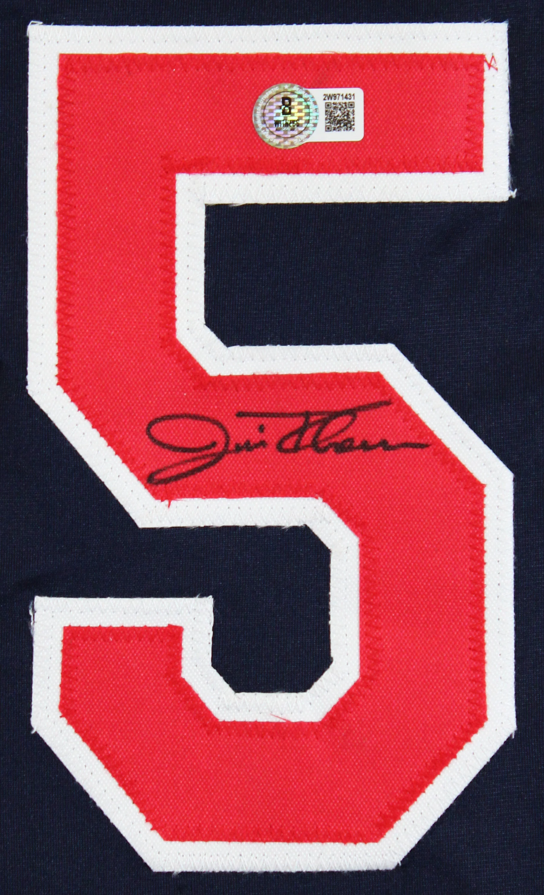 Jim Thome Authentic Signed Navy Blue Pro Style Jersey Autographed BAS Witnessed - Image 3
