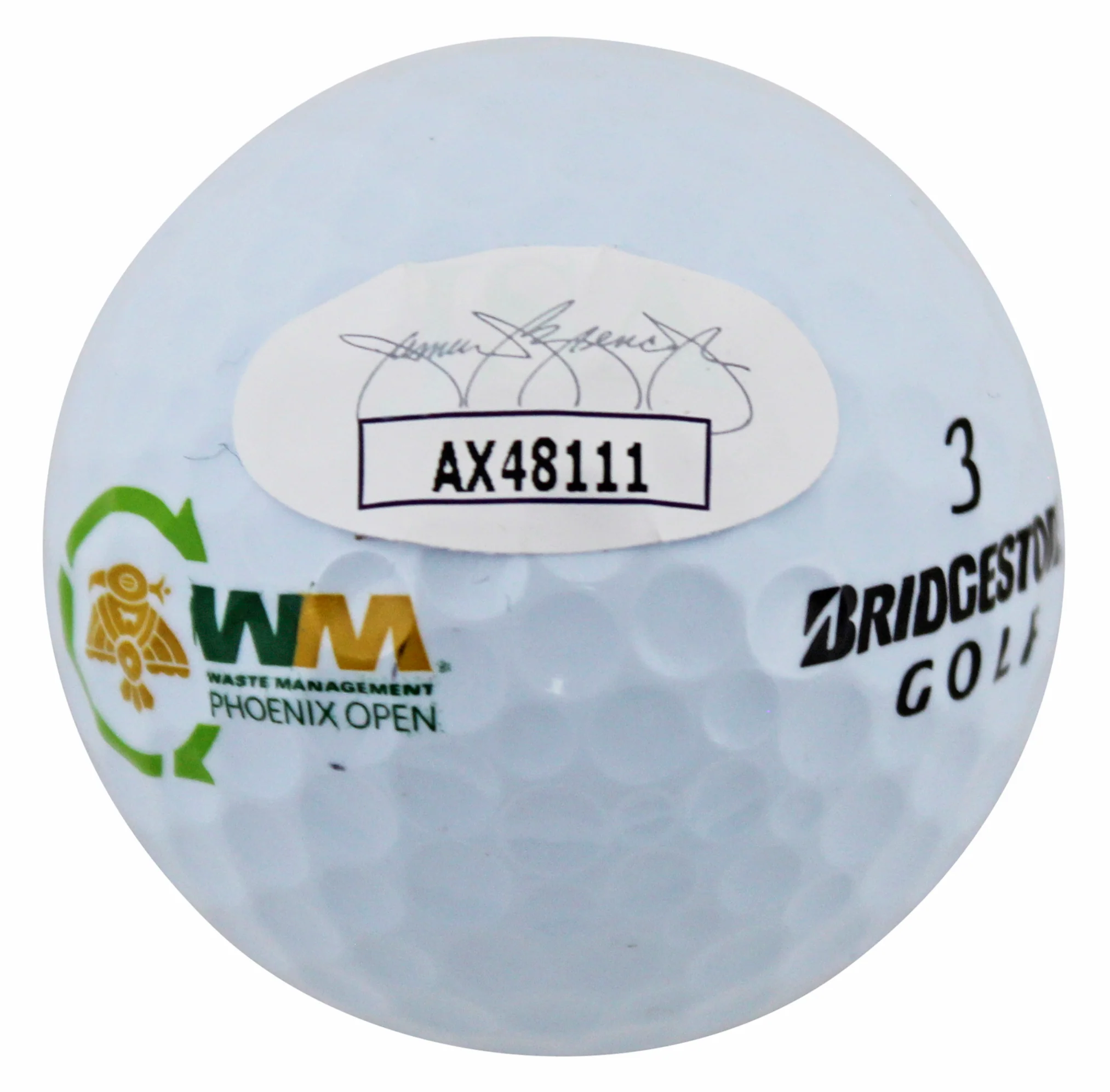 Jimmy Walker Authentic Signed Bridgestone WM Open Logo Golf Ball JSA #AX48111 - Image 3