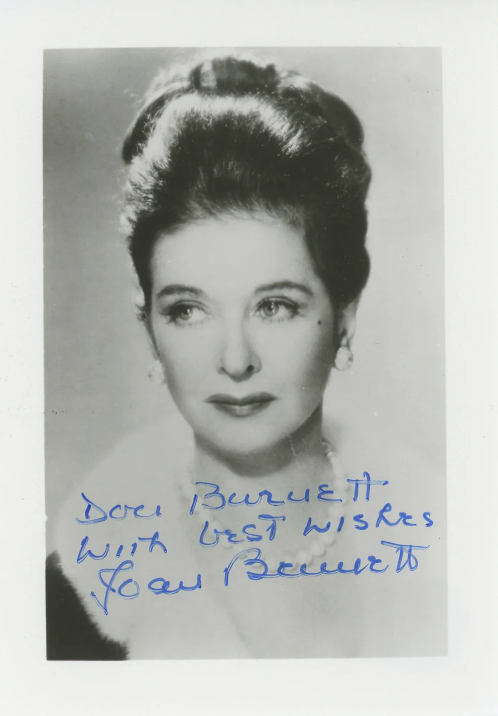 Joan Bennett Scarlet Street "Don Burnett" Signed 3.25x4.75 Photo BAS #BK43353 - Image 2