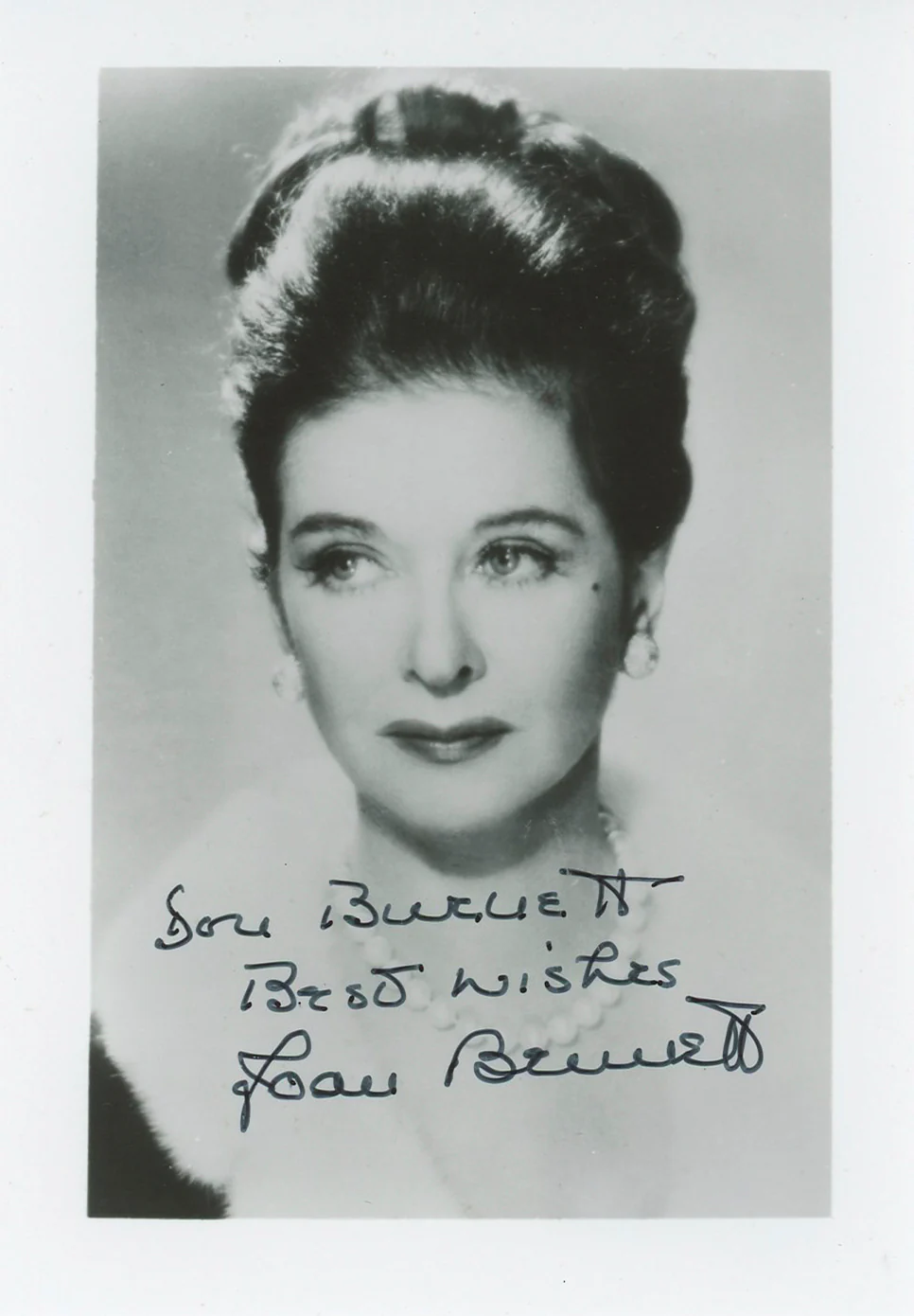 Joan Bennett Scarlet Street "Don Burnett" Signed 3.25x4.75 Photo BAS #BK43354 - Image 2