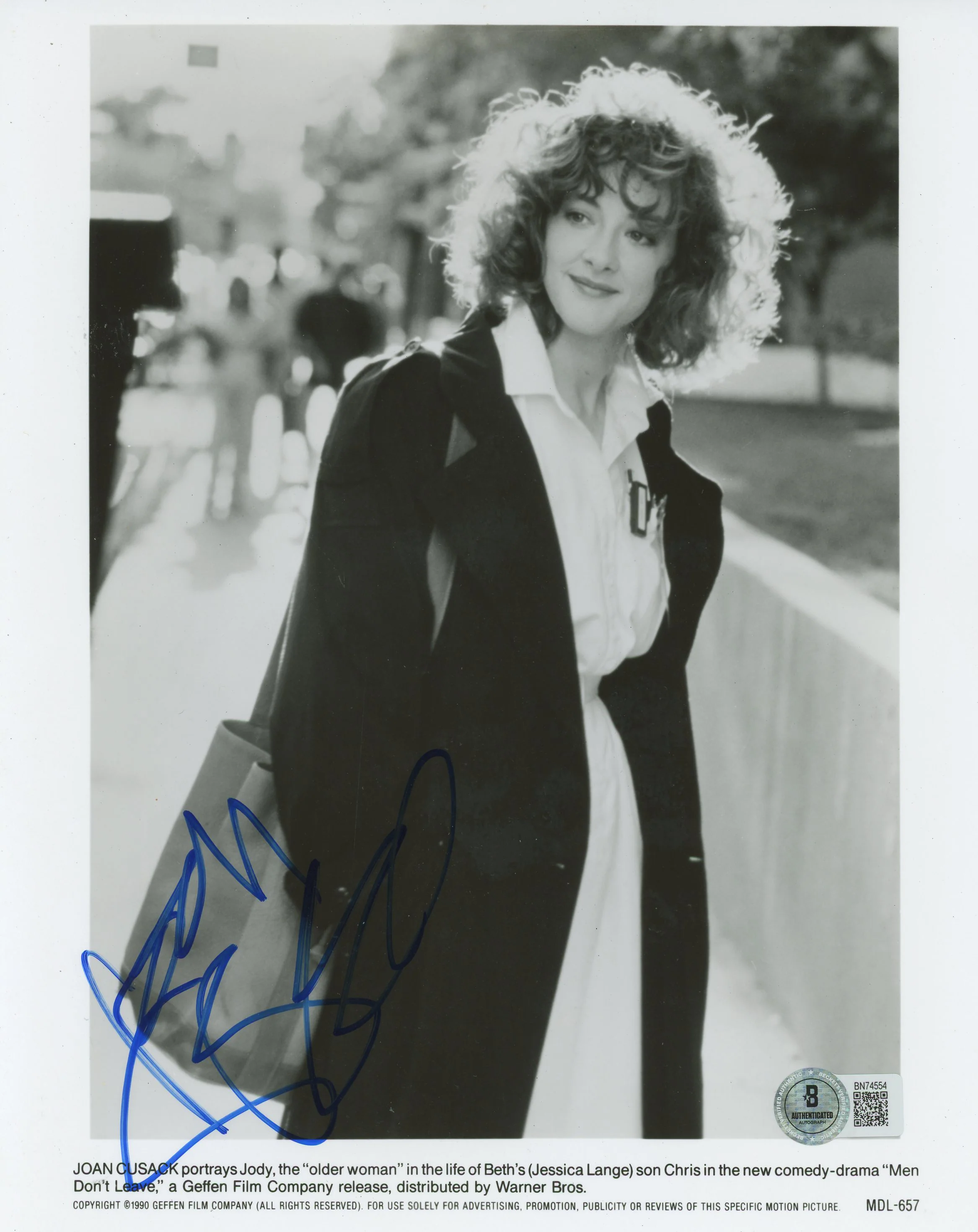 Joan Cusack Men Don't Leave Authentic Signed 8x10 Photo Autographed BAS #BN74554 - Image 2
