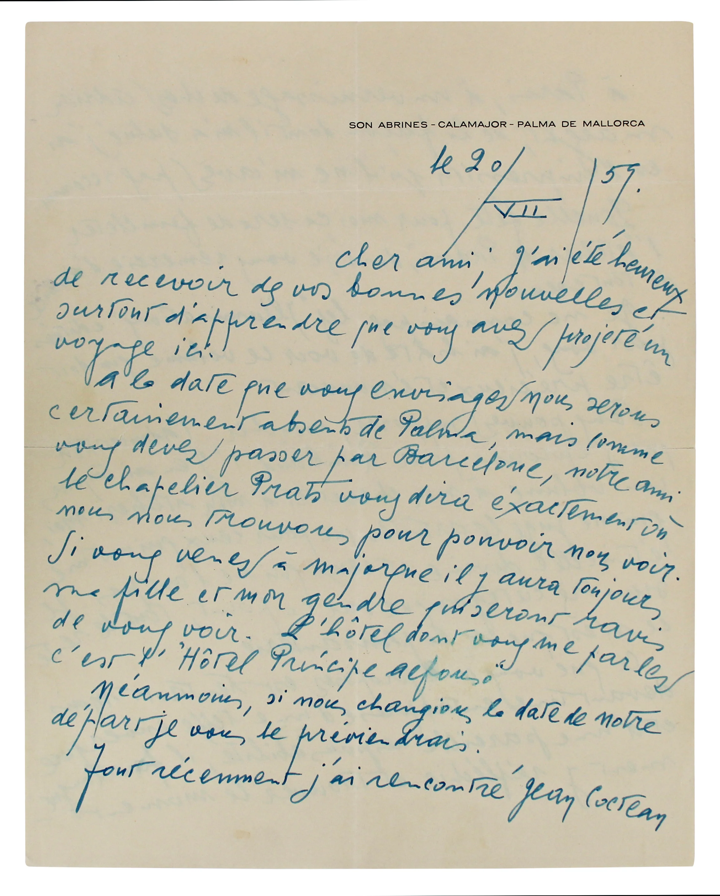 Joan Miro Authentic Signed 8.5x11 1959 4 Page Handwritten Letter BAS #AC26717 - Image 4