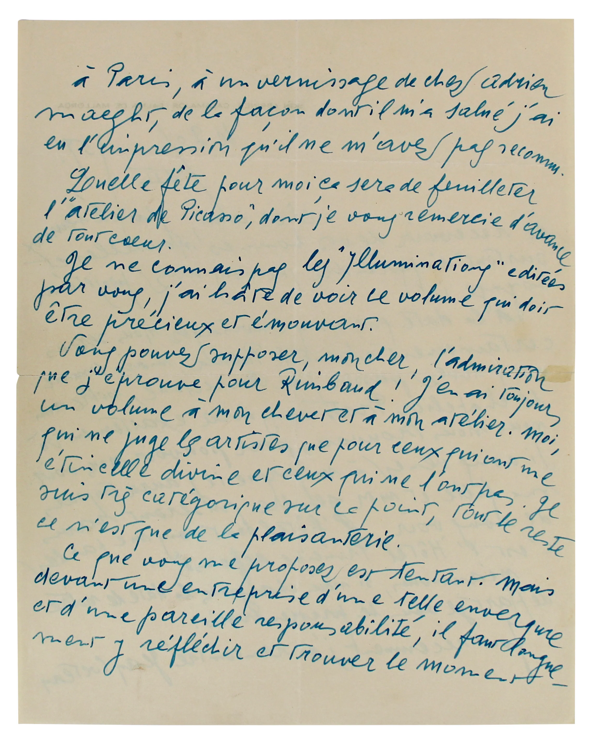 Joan Miro Authentic Signed 8.5x11 1959 4 Page Handwritten Letter BAS #AC26717 - Image 5