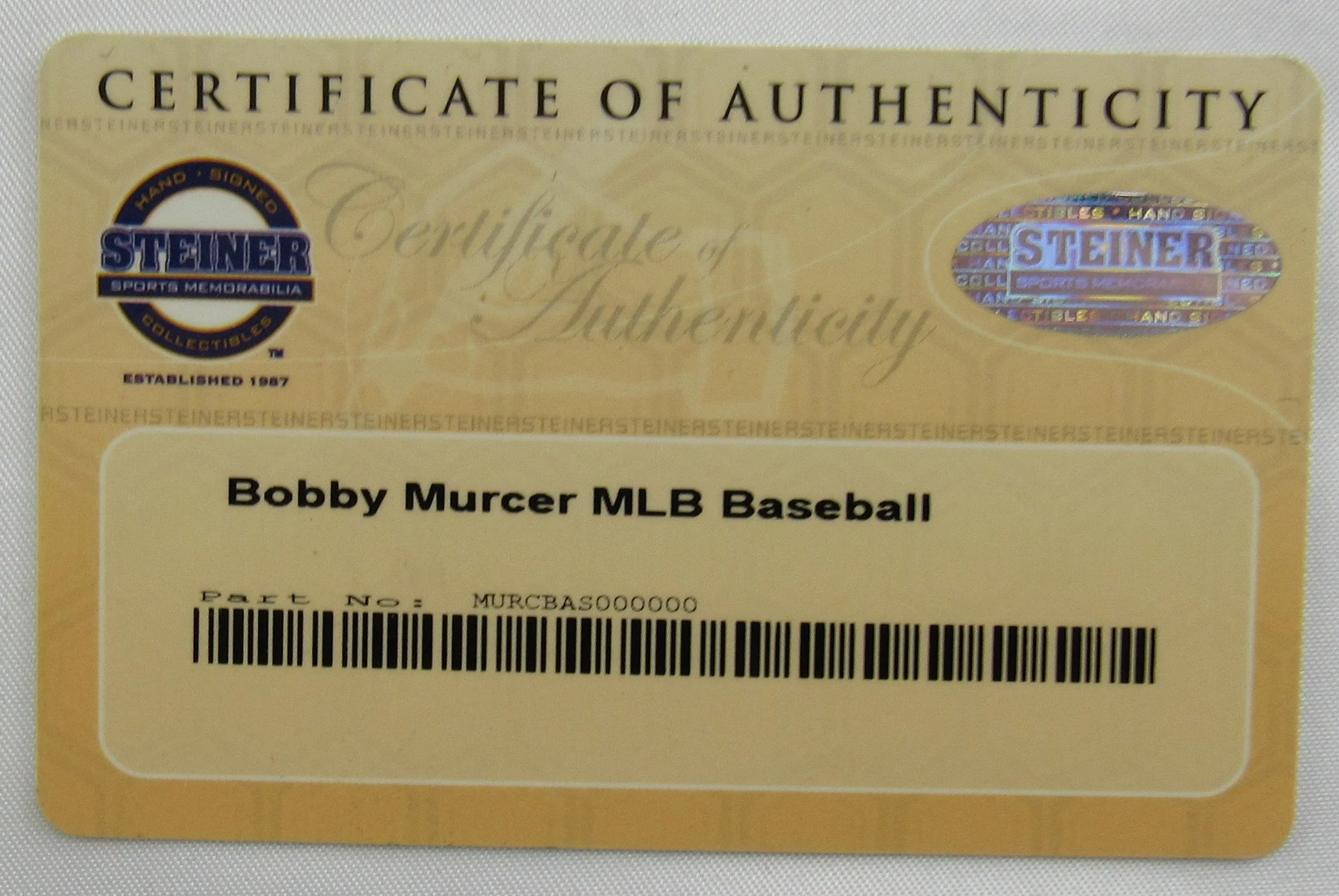 Bobby Murcer Signed Rawlings Baseball Steiner COA - Image 7