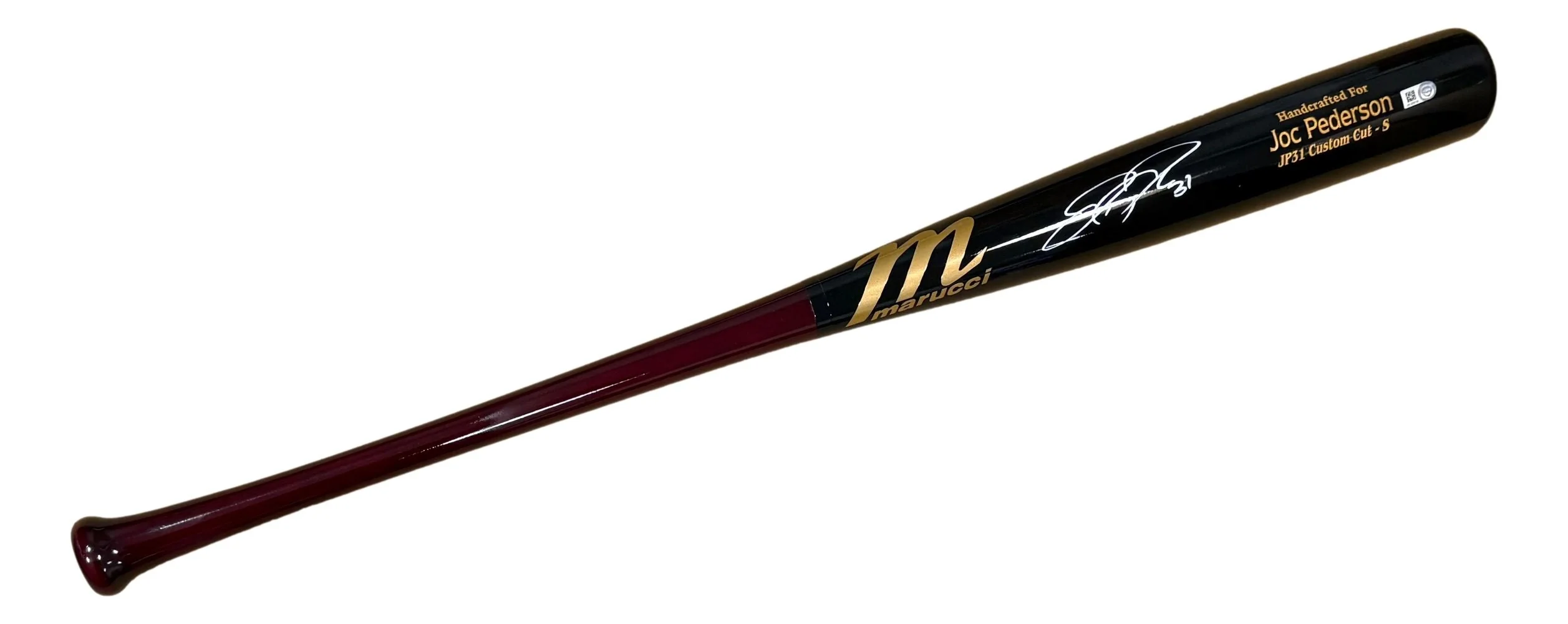 Joc Pederson Texas Rangers Signed Marucci Player Model JP31 Bat MLB Hologram