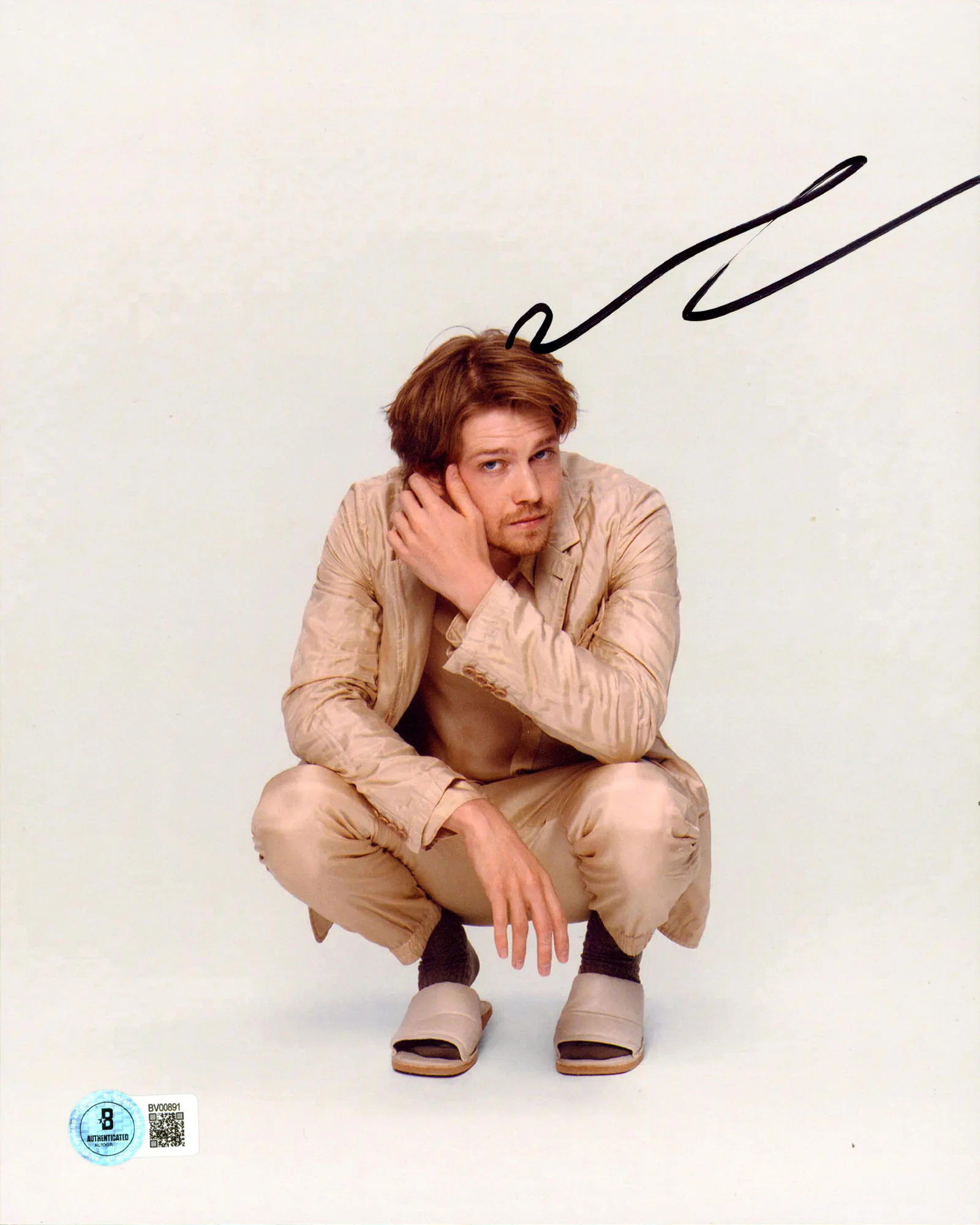 Joe Alwyn The Brutalist Authentic Signed 8x10 Vertical Photo BAS #BV00891