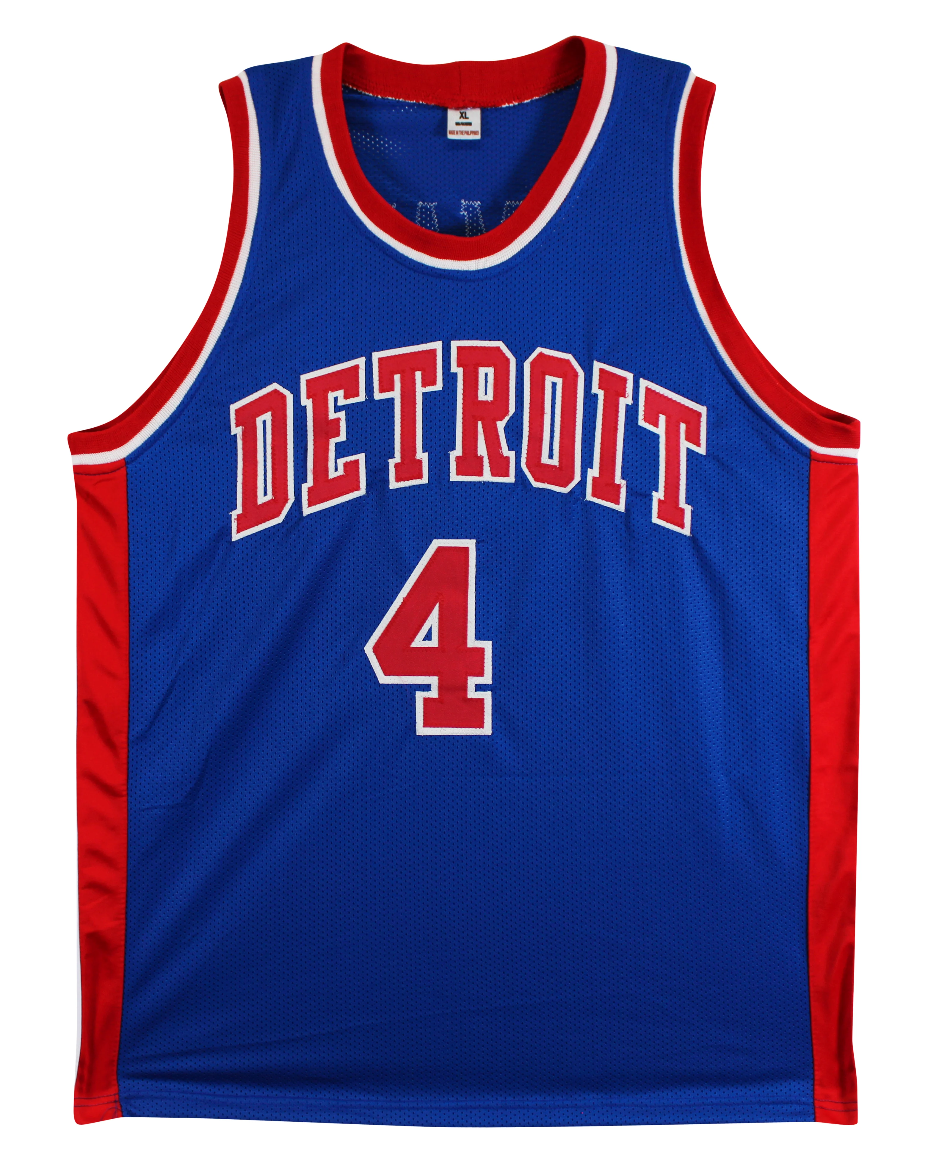 Joe Dumars Authentic Signed Blue Pro Style Jersey Autographed BAS Witnessed 2 - Image 4
