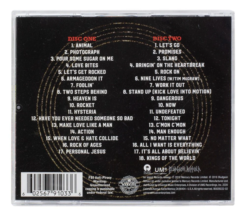 Joe Elliott Signed Def Leppard The Story So Far CD Booklet JSA ITP - Image 2