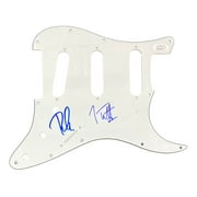 Joe Elliott Phil Collen Def Leppard Signed White Guitar Pick Guard JSA ITP - Image 5