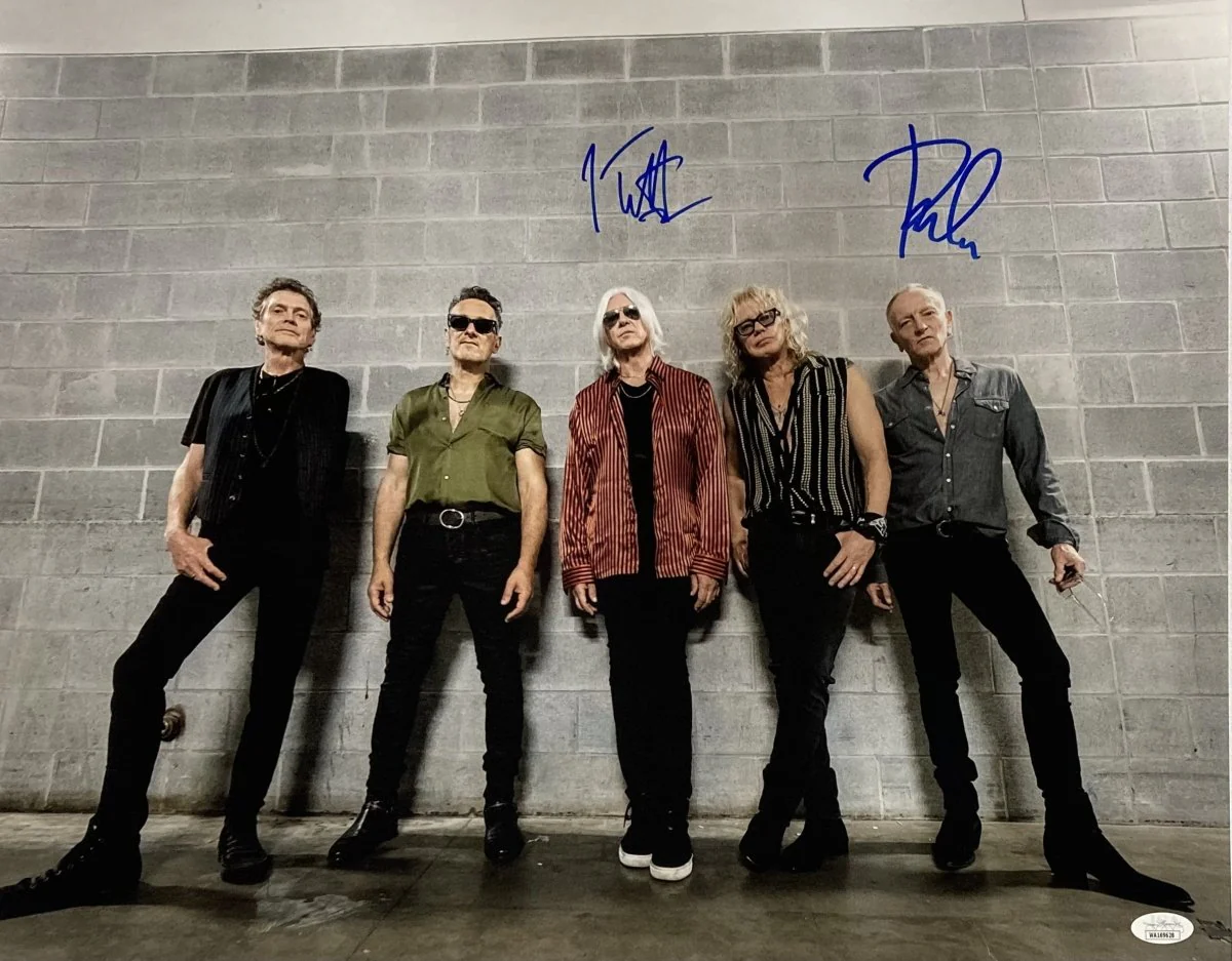 Joe Elliott Phil Collen Signed 16x20 Def Leppard Photo JSA ITP - Image 5