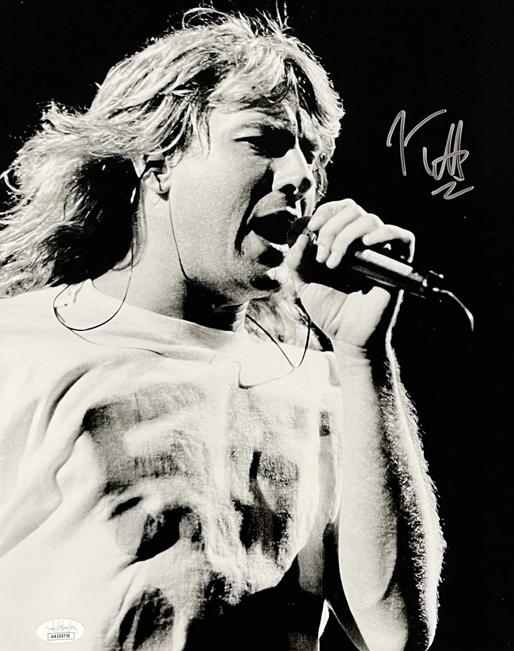 Joe Elliott Signed 11x14 Black And White Def Leppard Photo JSA ITP - Image 5