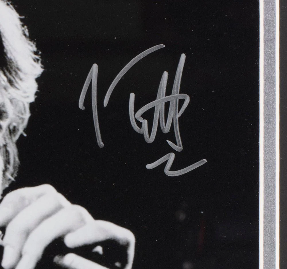 Joe Elliott Signed Framed 11x14 Black And White Def Leppard Photo JSA ITP - Image 2