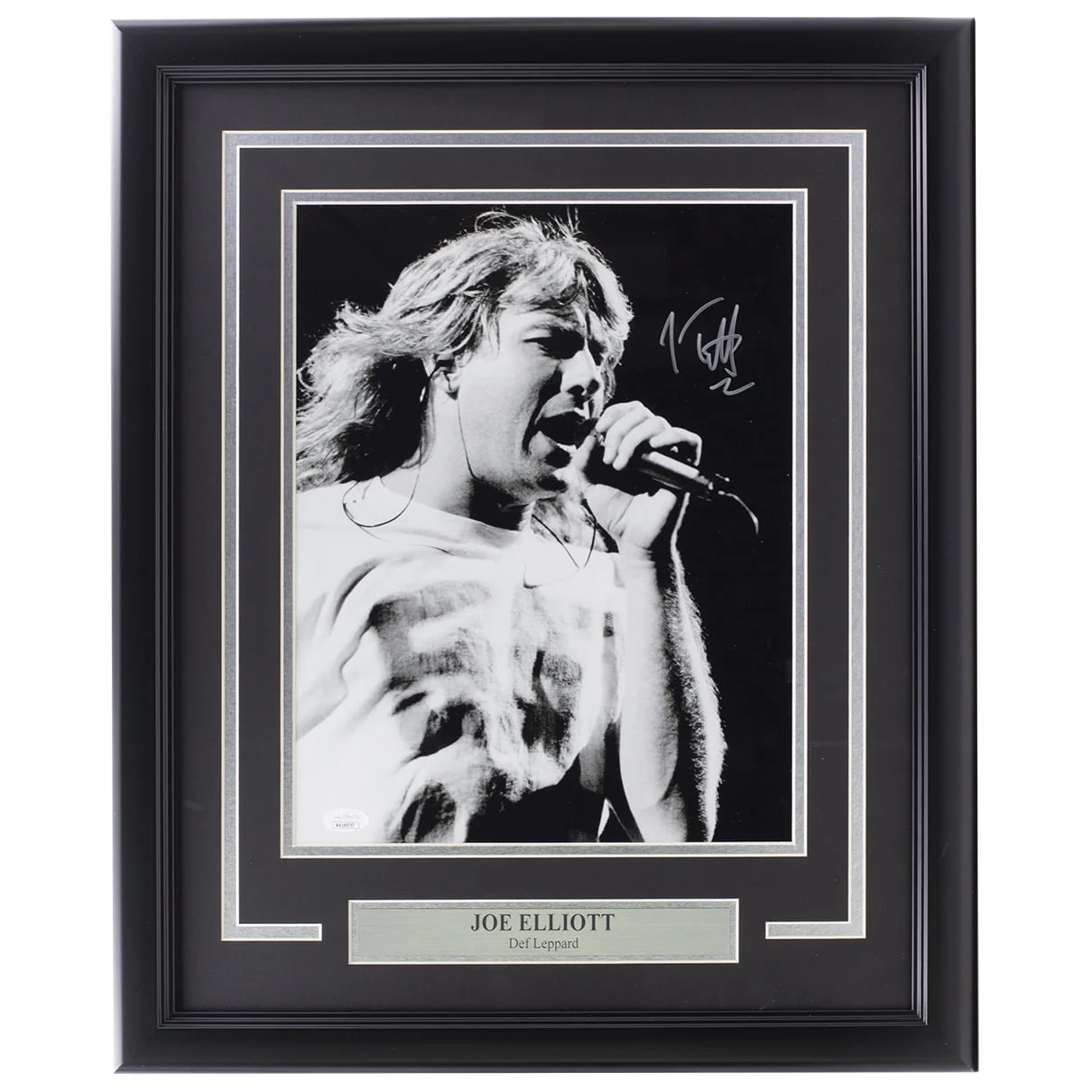 Joe Elliott Signed Framed 11x14 Black And White Def Leppard Photo JSA ITP - Image 5