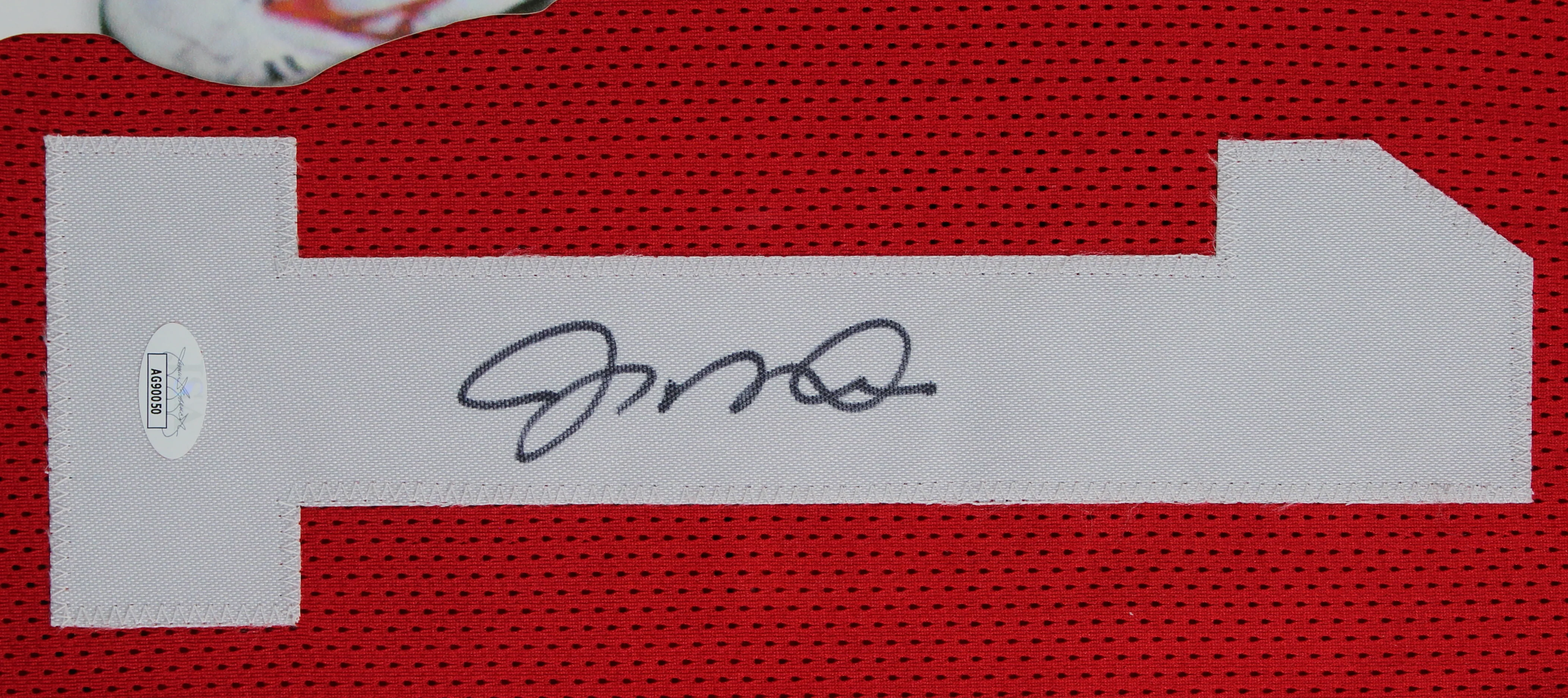 Joe Montana Authentic Signed One of One Jersey Framed Display JSA - Image 3