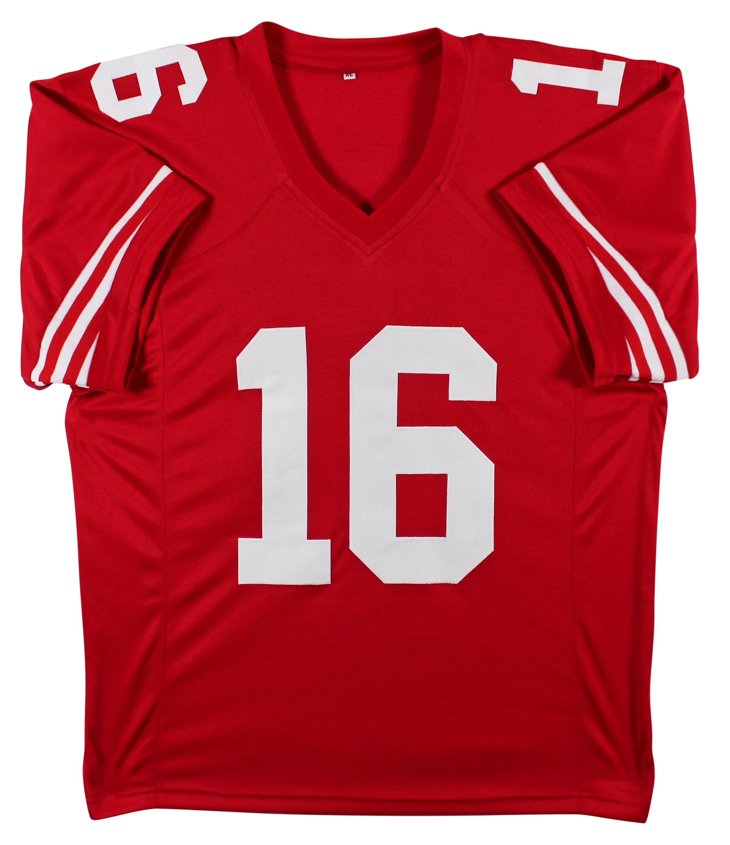 Joe Montana Authentic Signed Red Pro Style Jersey Autographed JSA or BAS - Image 4
