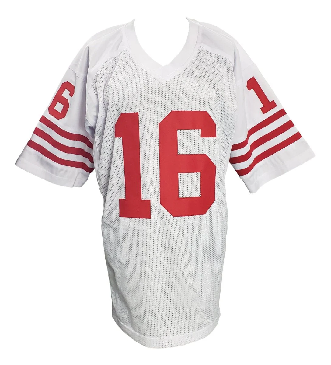 Joe Montana San Francisco Signed White Football Jersey JSA - Image 2