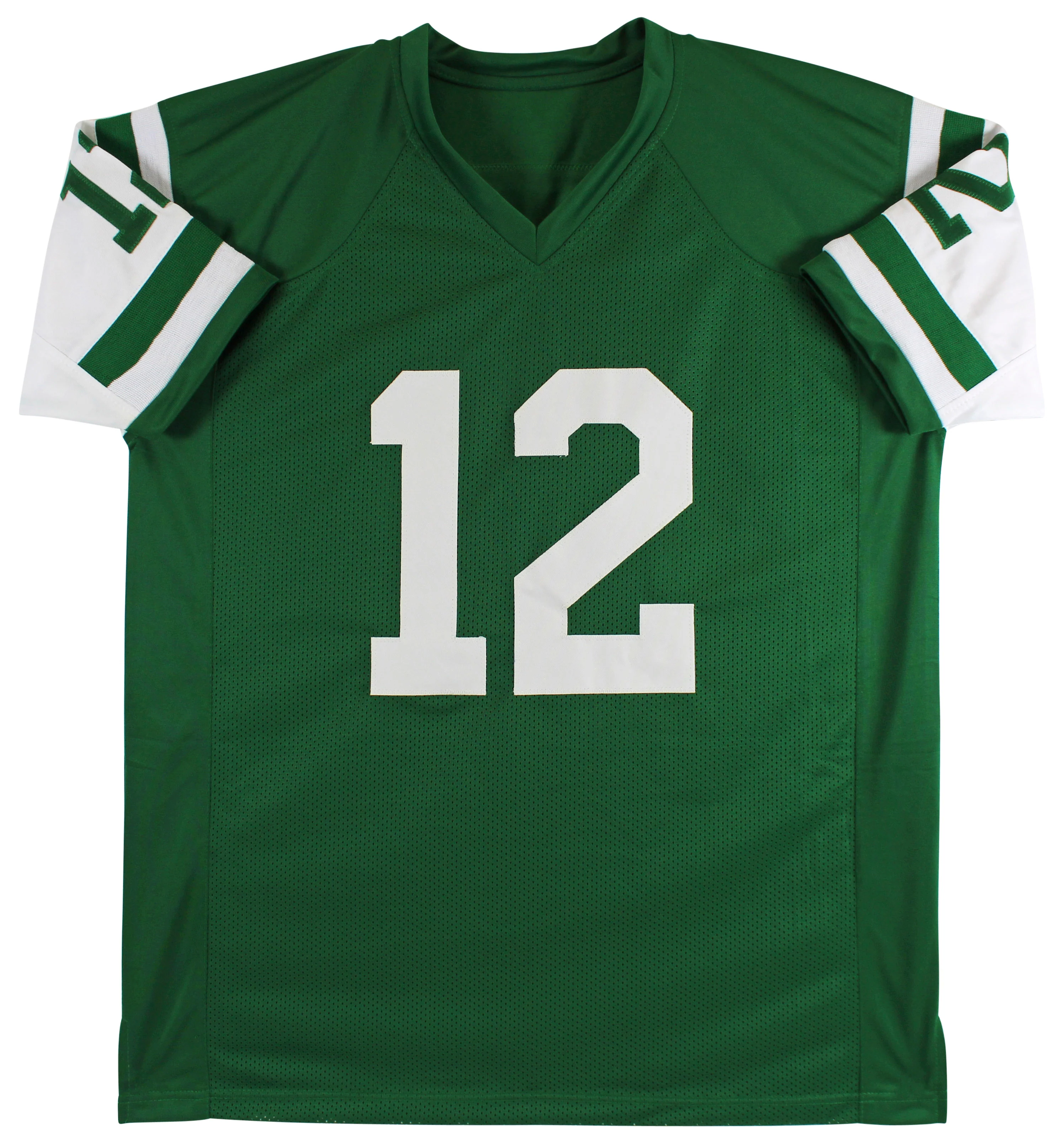 Joe Namath Authentic Signed Green Pro Style Jersey Autographed BAS Witnessed - Image 4