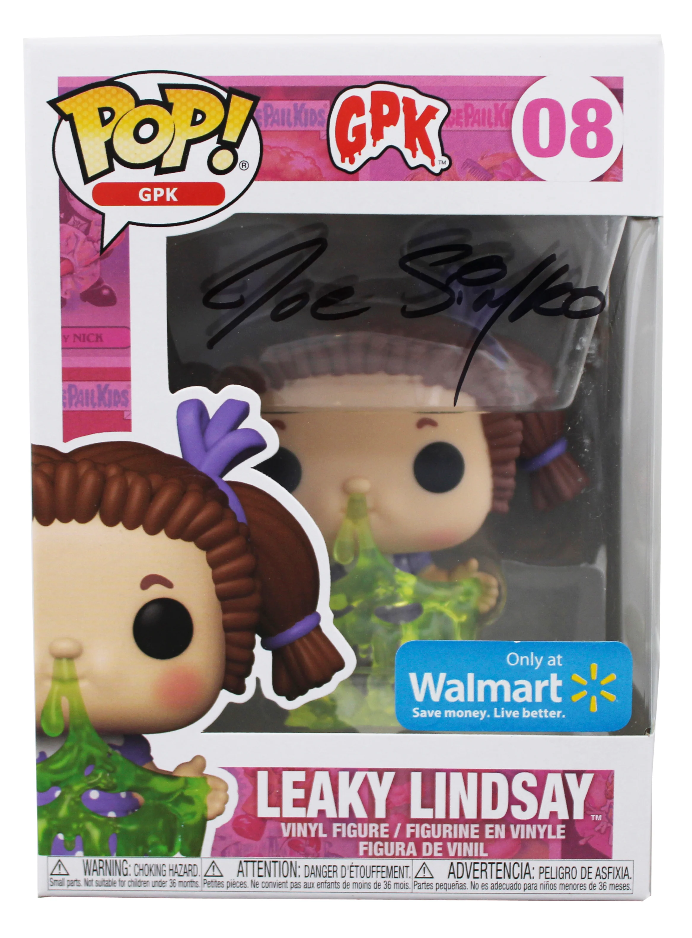 Joe Simko Garbage Pail Kids Signed #08 Funko Pop Vinyl Figure JSA #UU32736 - Image 2