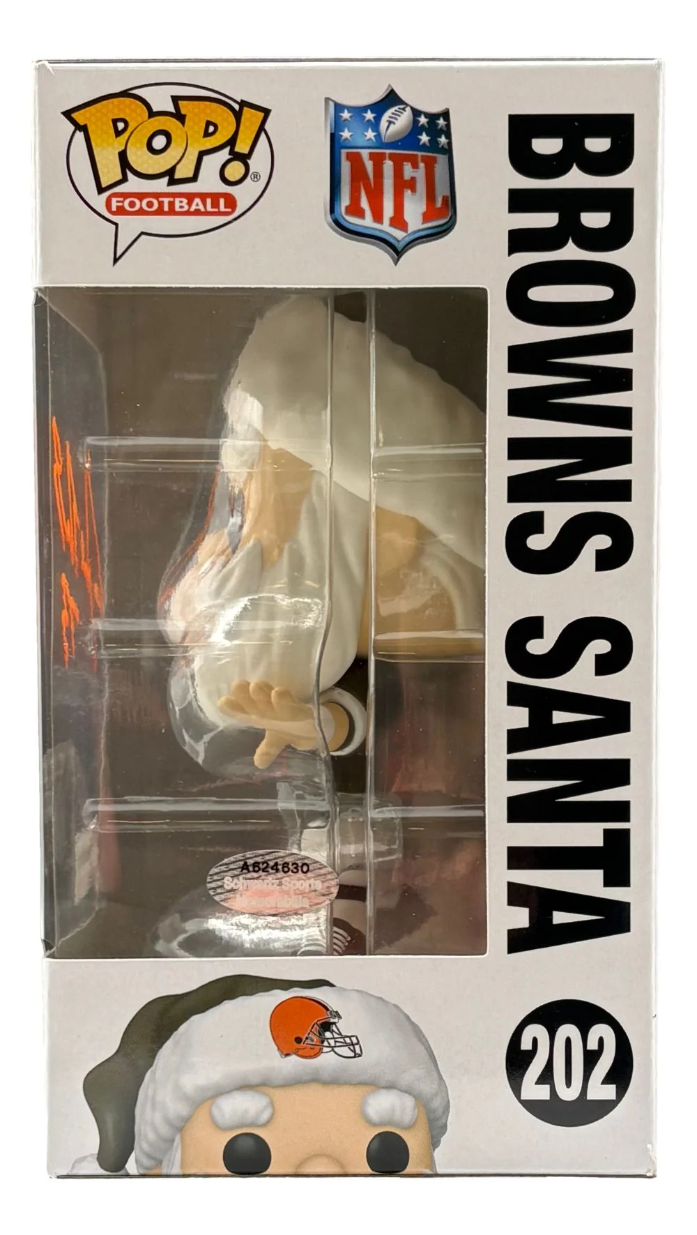 Joe Thomas Signed Cleveland Browns Santa Funko Pop #202 Schwartz - Image 2