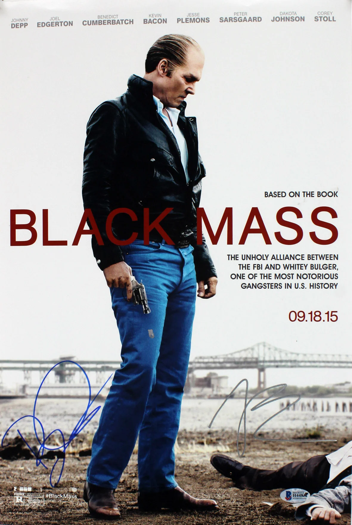 Joel Edgerton & Bill Camp Black Mass Authentic Signed 12x18 Photo BAS #H44831 - Image 2