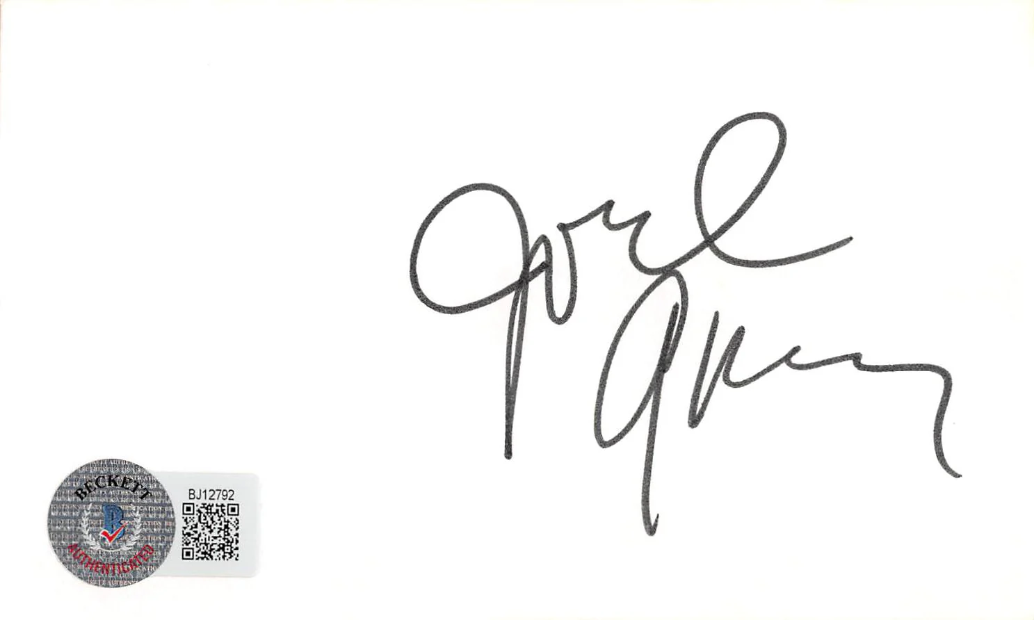 Joel Grey Cabaret Authentic Signed 3x5 Index Card Autographed BAS #BJ12792 - Image 2