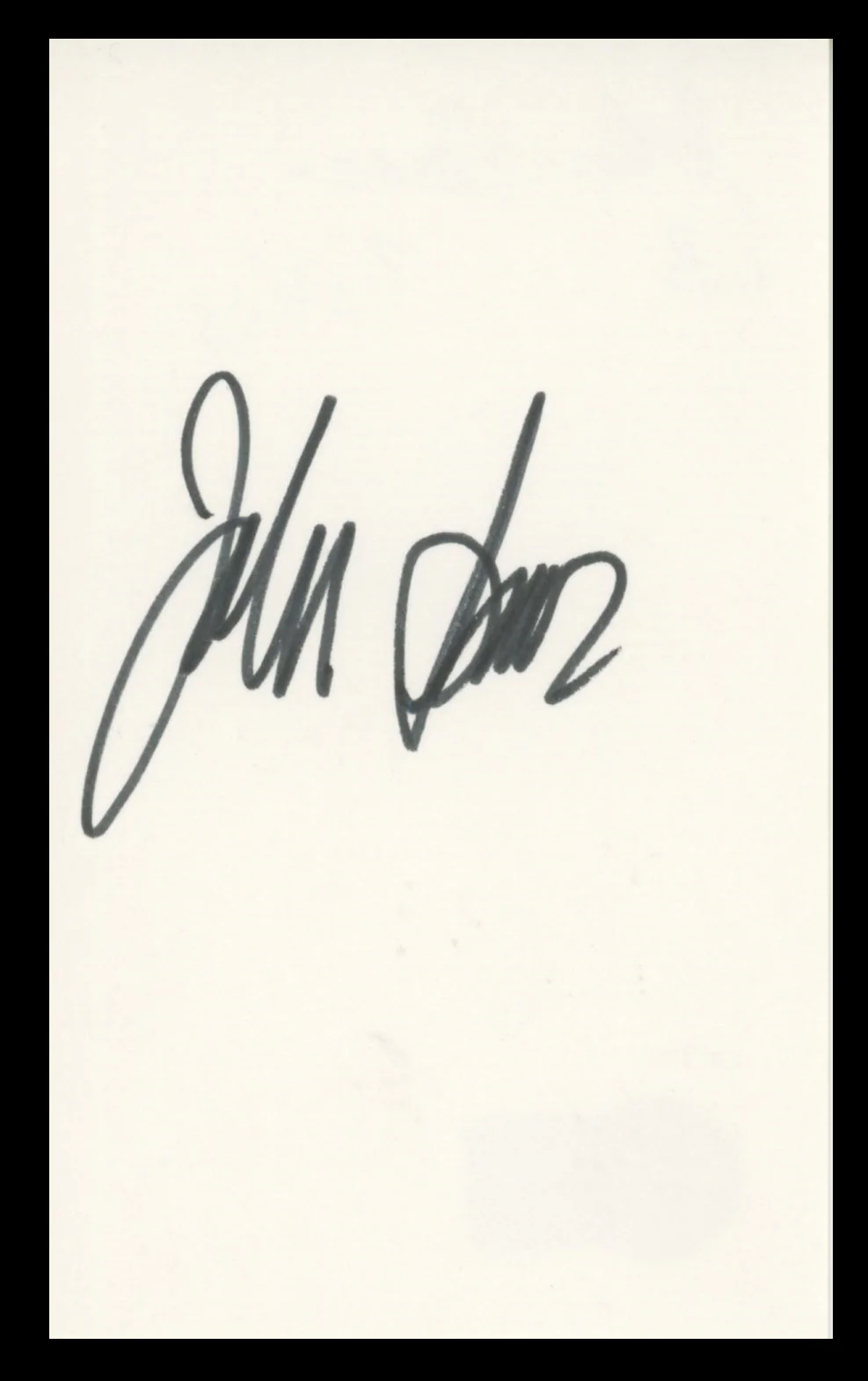 John Amos Good Times Authentic Signed 3x5 Index Card Autographed BAS #BV59127