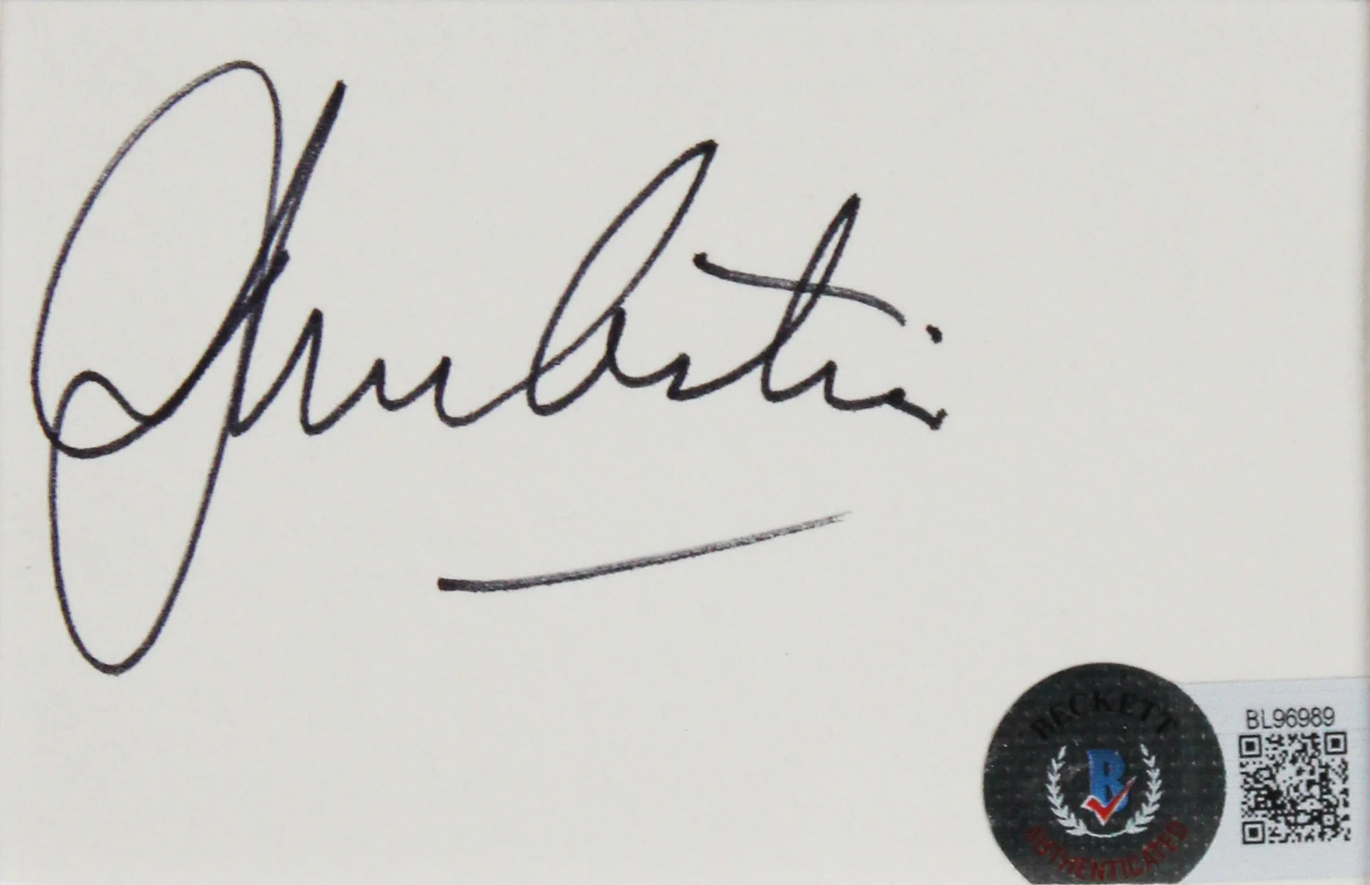 John Astin The Addams Family Authentic Signed 3x5 Index Card Framed Display BAS - Image 3