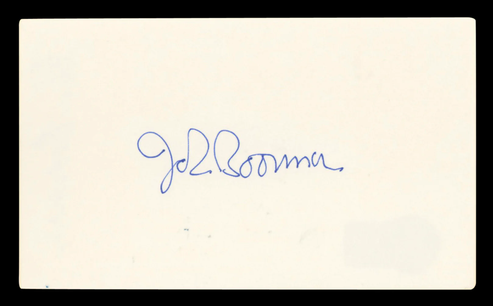 John Boorman Authentic Signed 3x5 Index Card Autographed BAS #BV03461 - Image 2