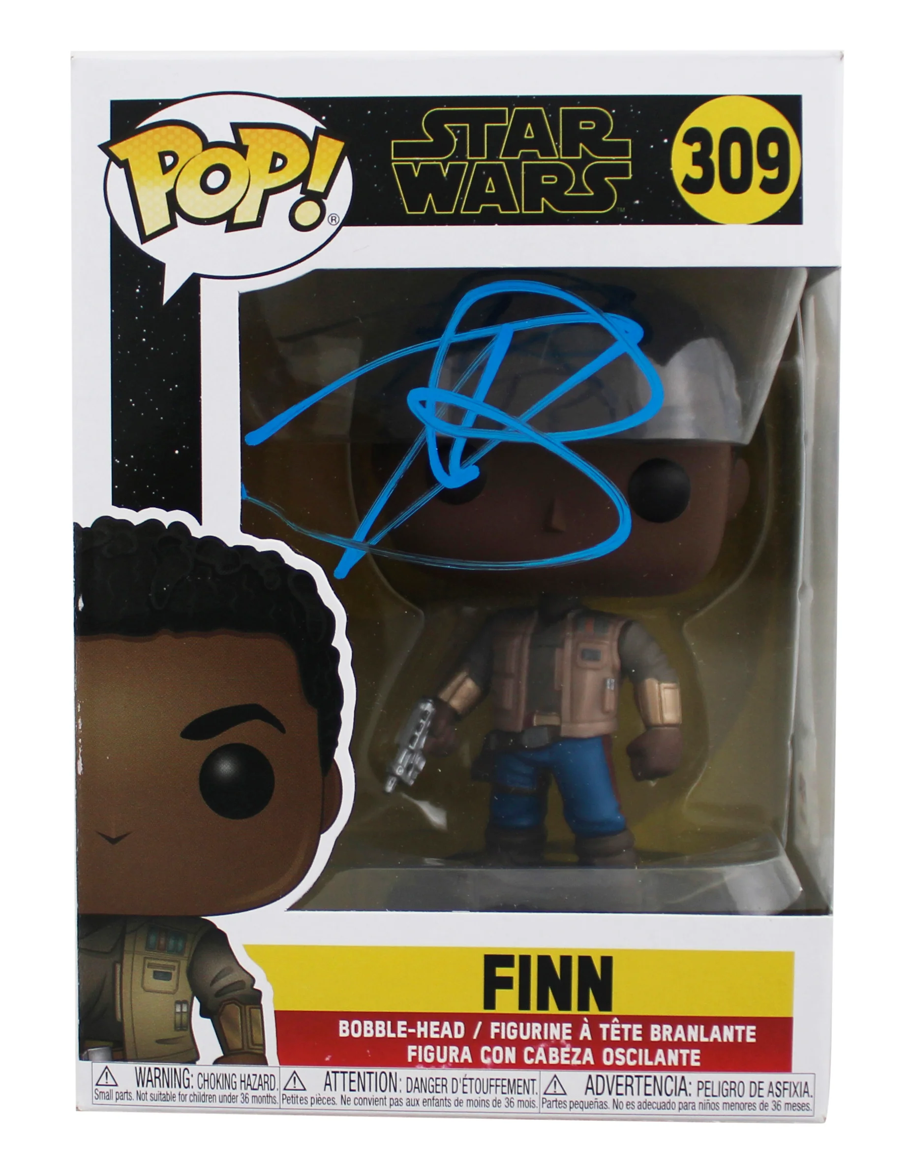 John Boyega Star Wars Signed Finn #309 Funko Pop Vinyl Figure PSA/DNA #AM92883 - Image 2