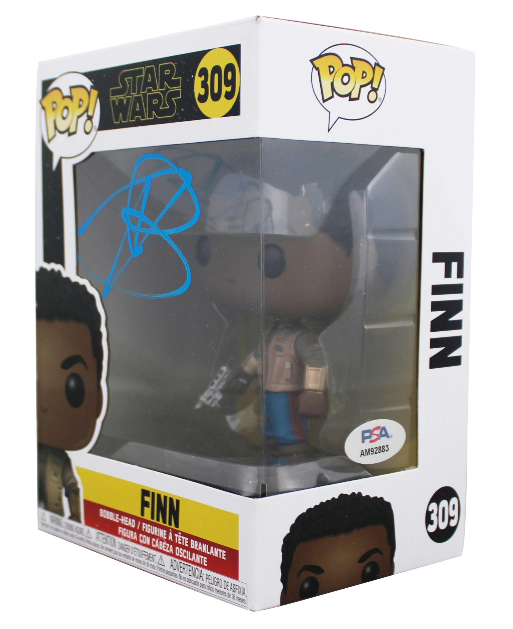 John Boyega Star Wars Signed Finn #309 Funko Pop Vinyl Figure PSA/DNA #AM92883 - Image 3