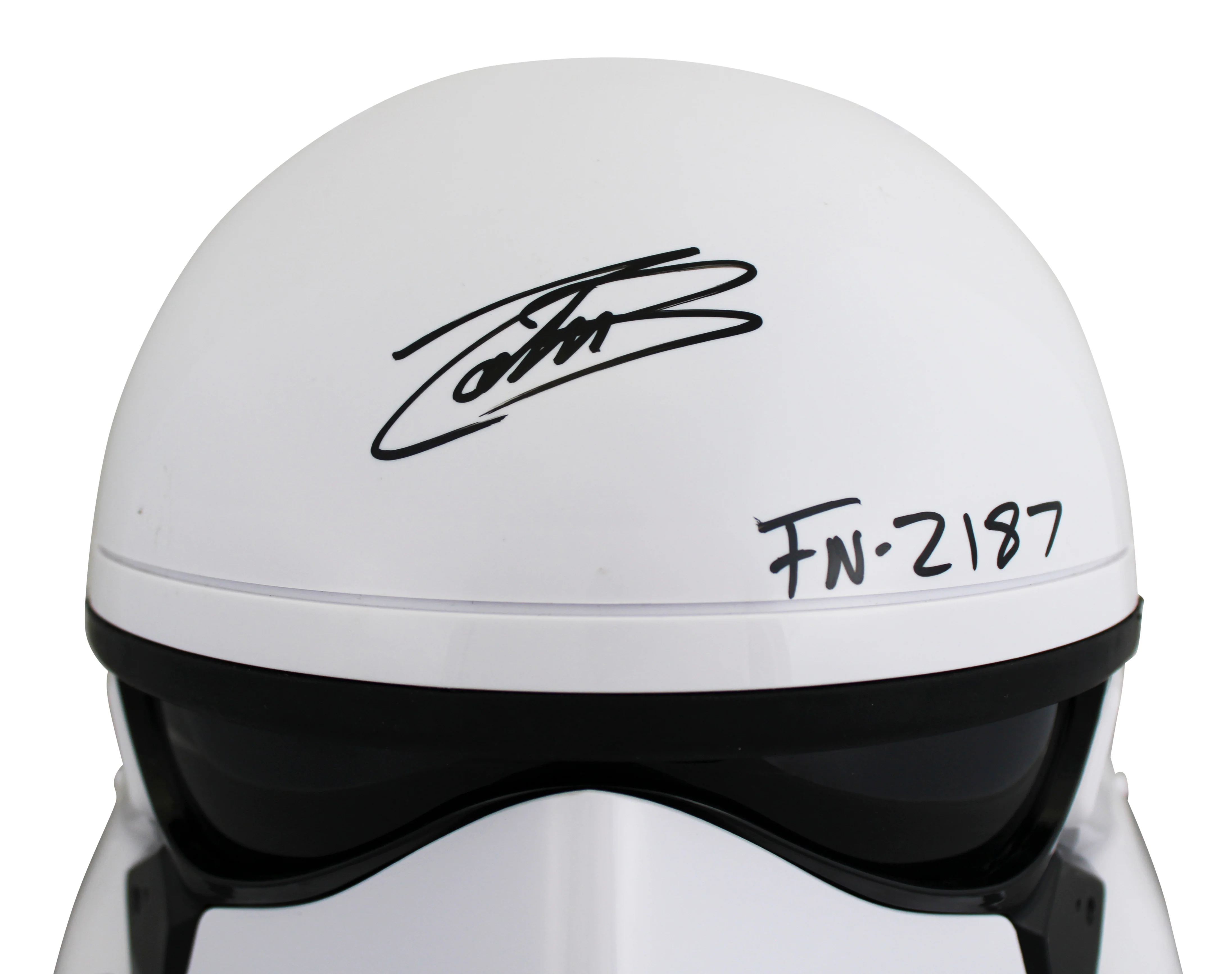 John Boyega Star Wars The Force Awakens "FN-2187" Signed Full Size Helmet BAS - Image 4