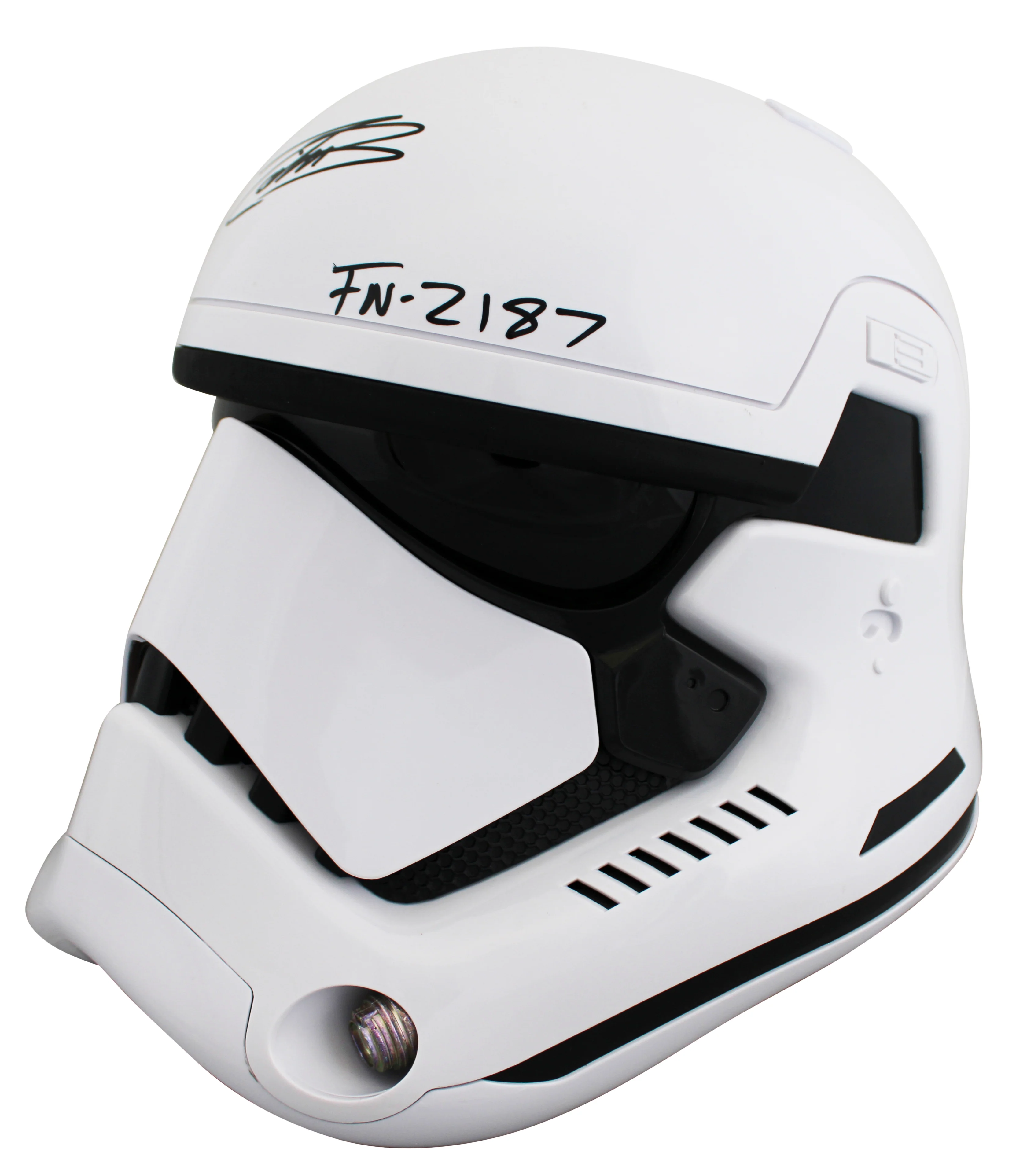 John Boyega Star Wars The Force Awakens "FN-2187" Signed Full Size Helmet BAS - Image 5