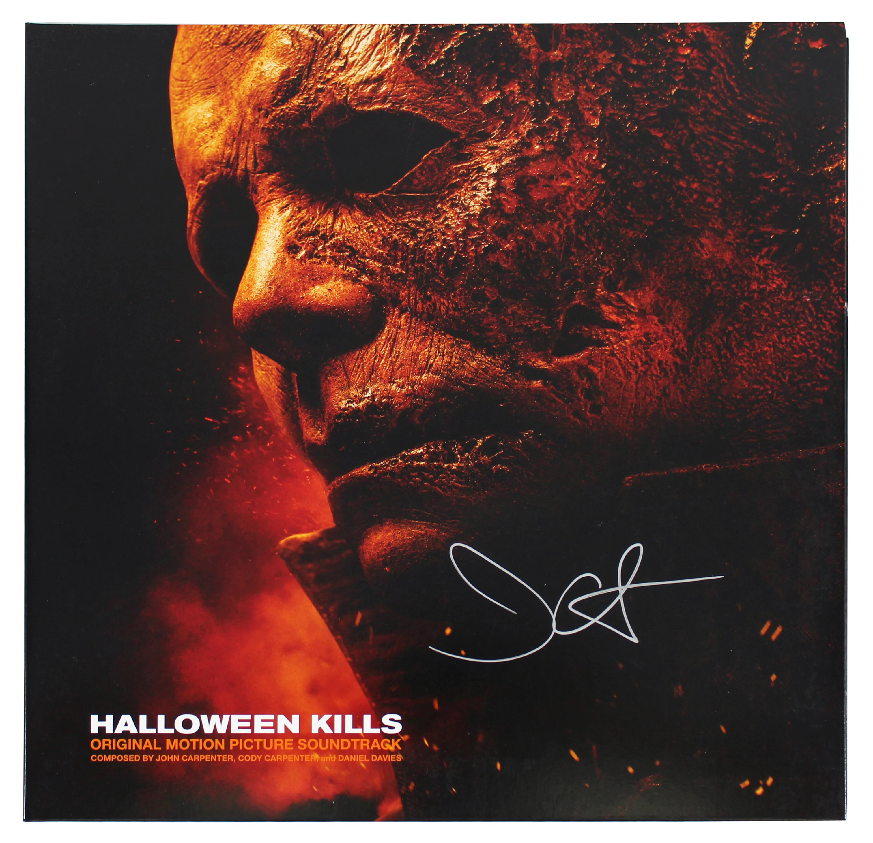 John Carpenter Signed Halloween Kills Soundtrack Album Cover W/ Vinyl BAS - Image 3