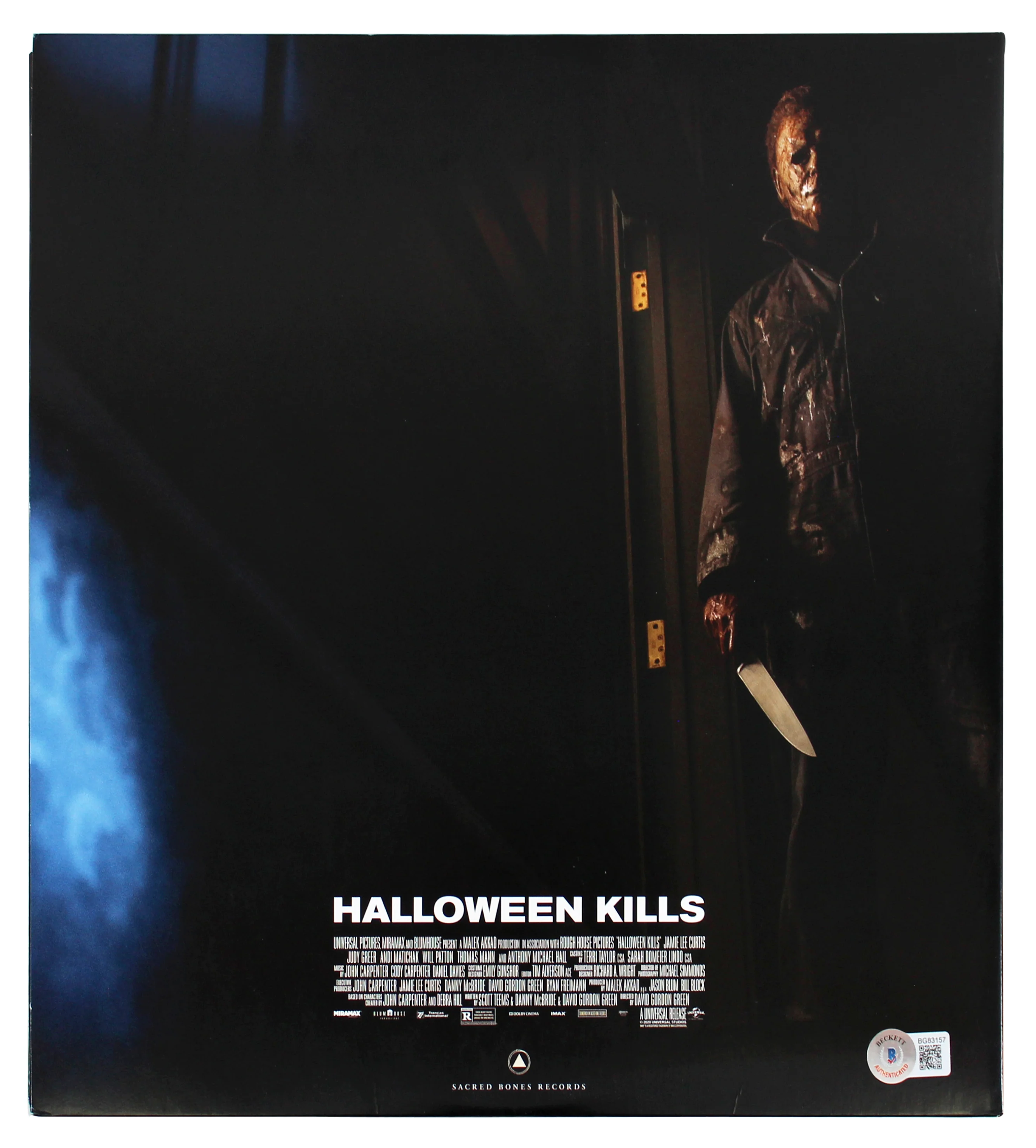 John Carpenter Signed Halloween Kills Soundtrack Album Cover W/ Vinyl BAS - Image 6